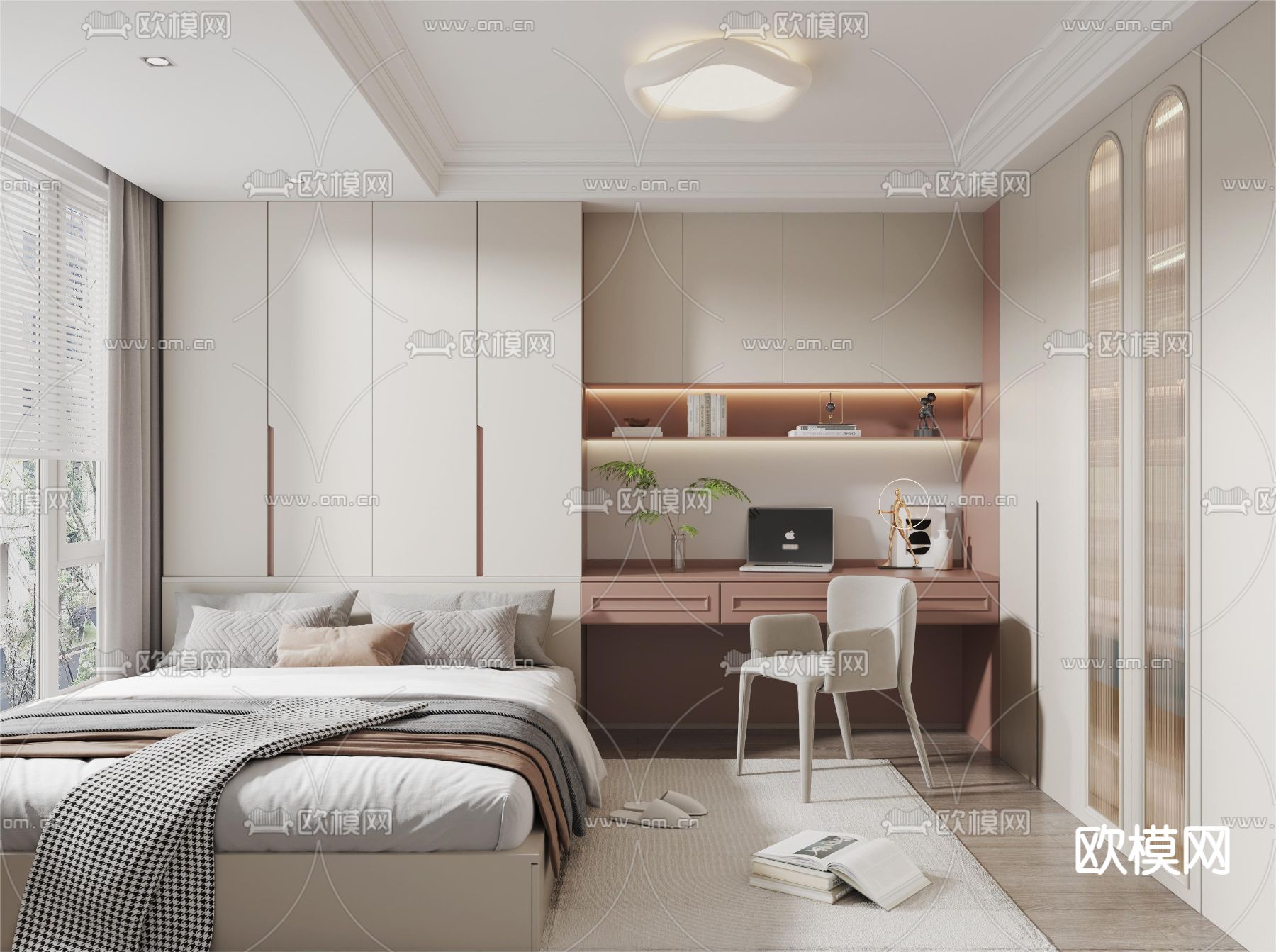 榻榻米卧室 次卧3d模型下载