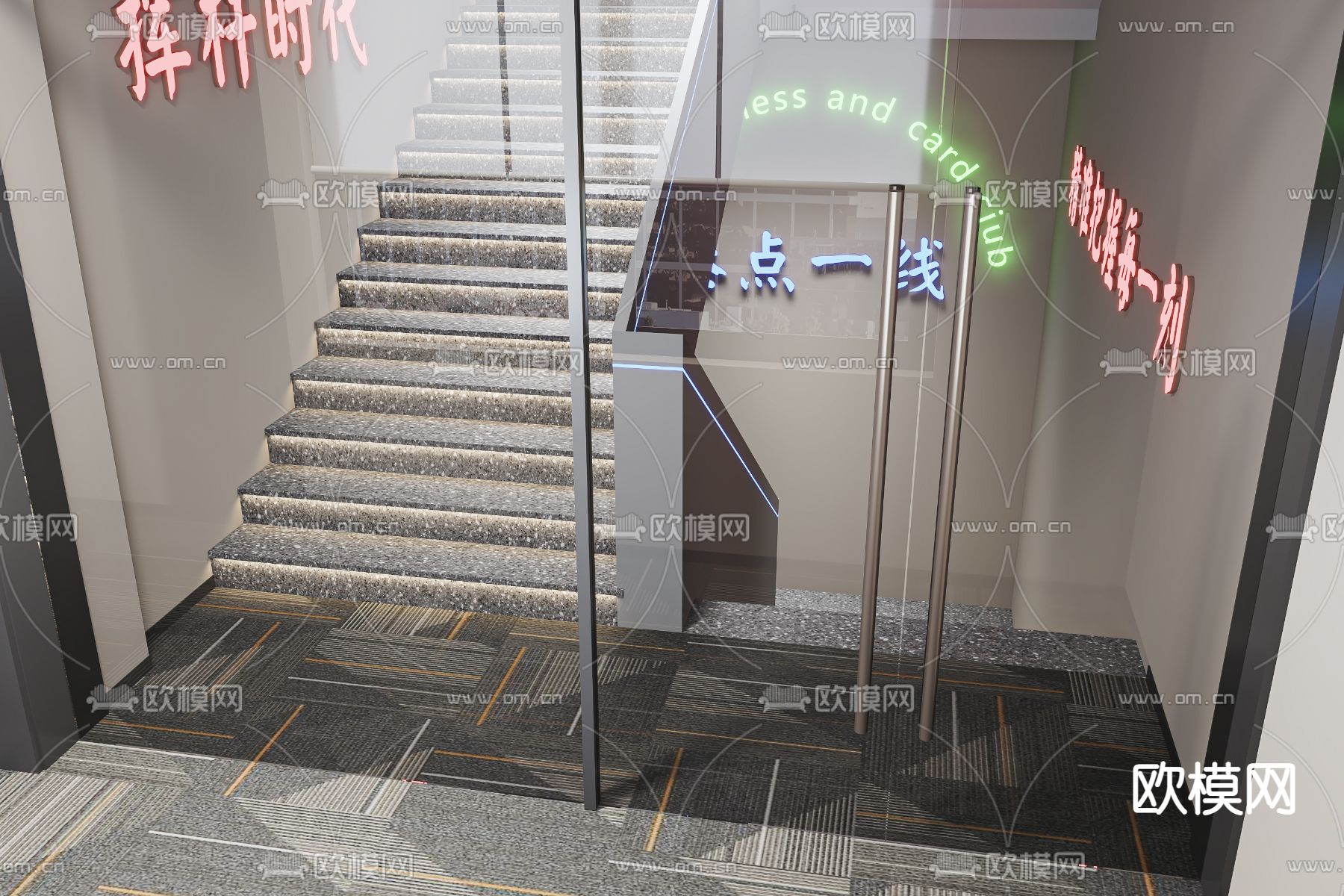 桌球馆免费3d模型下载（渲染图3）