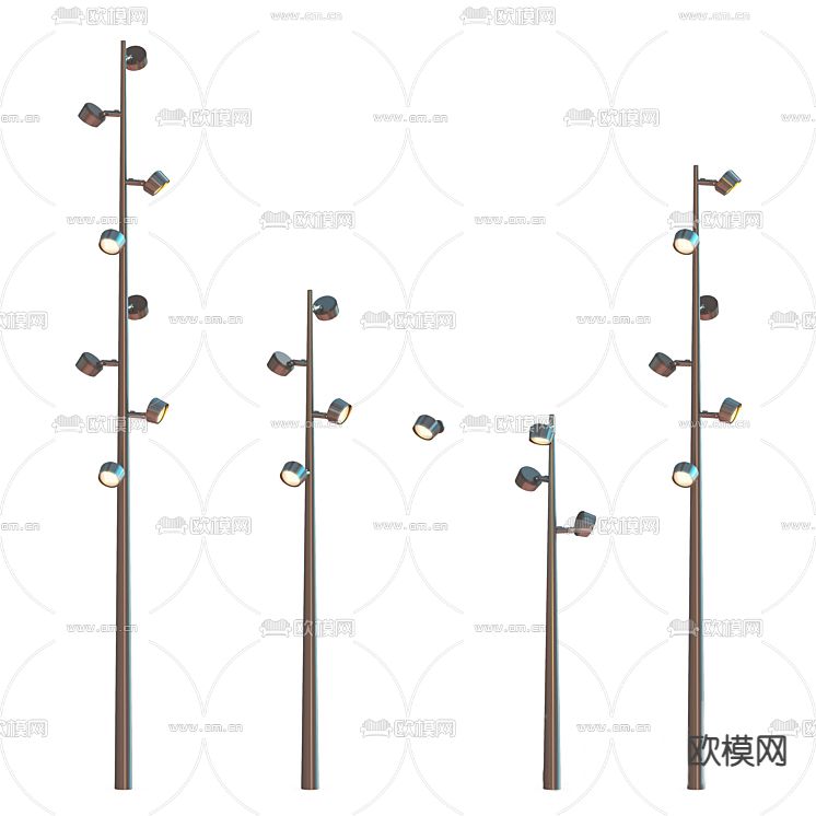 路灯 户外灯免费3d模型下载