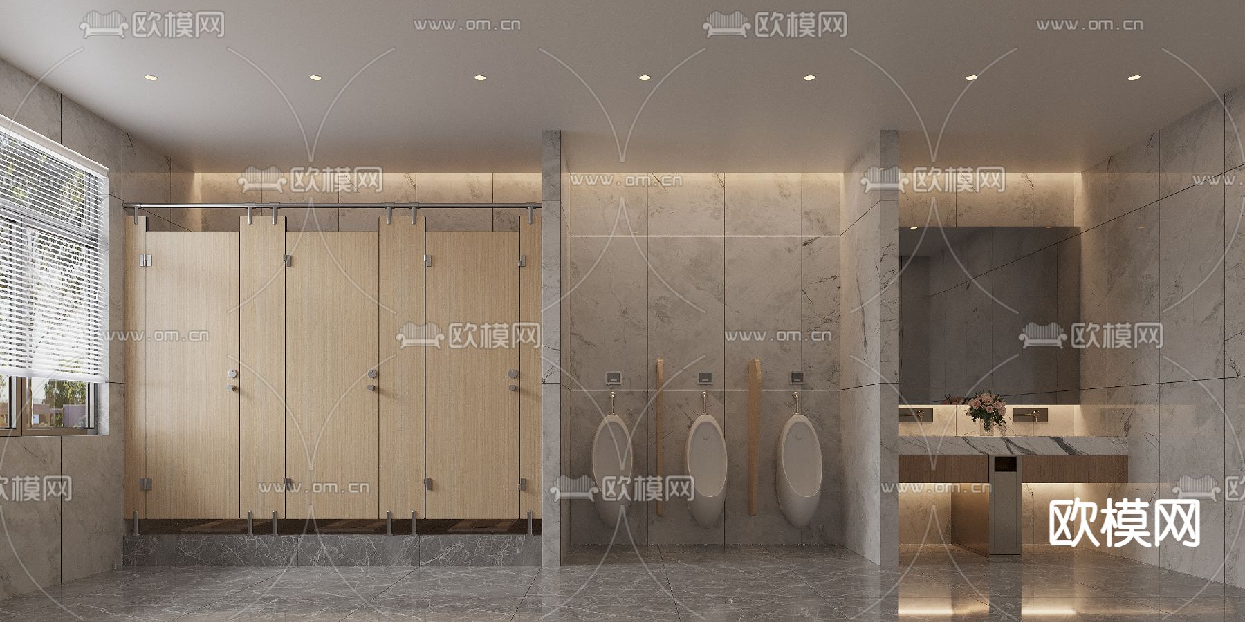 公共卫生间 公厕3d模型下载