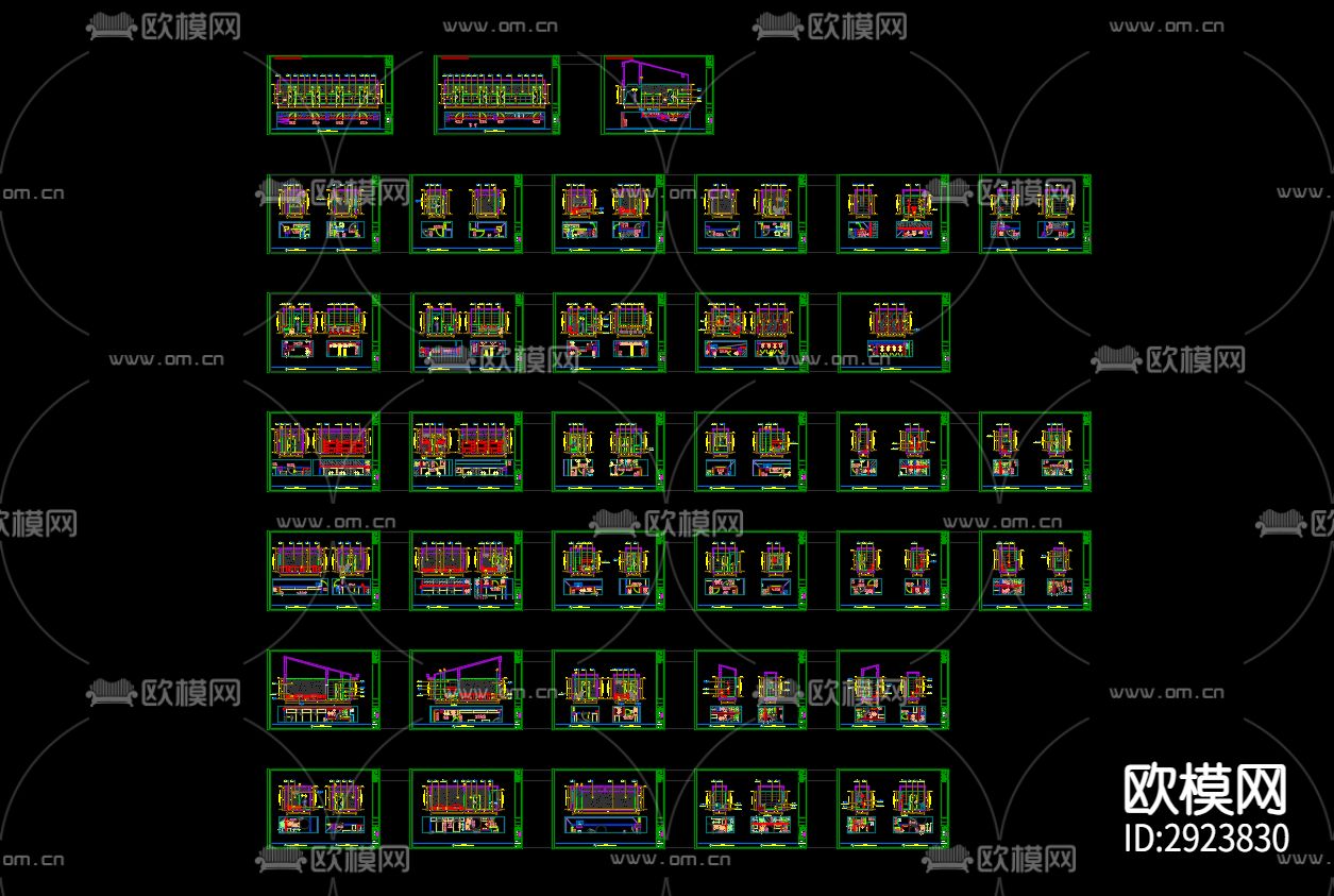 渠县中学全套cad施工图下载（渲染图6）