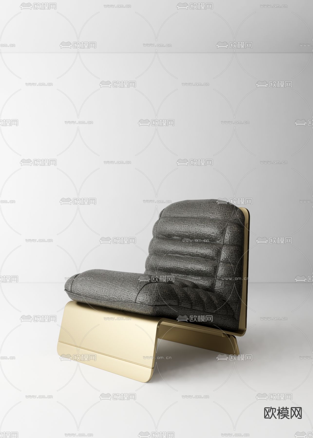 baxter 躺椅su模型下载（渲染图1）