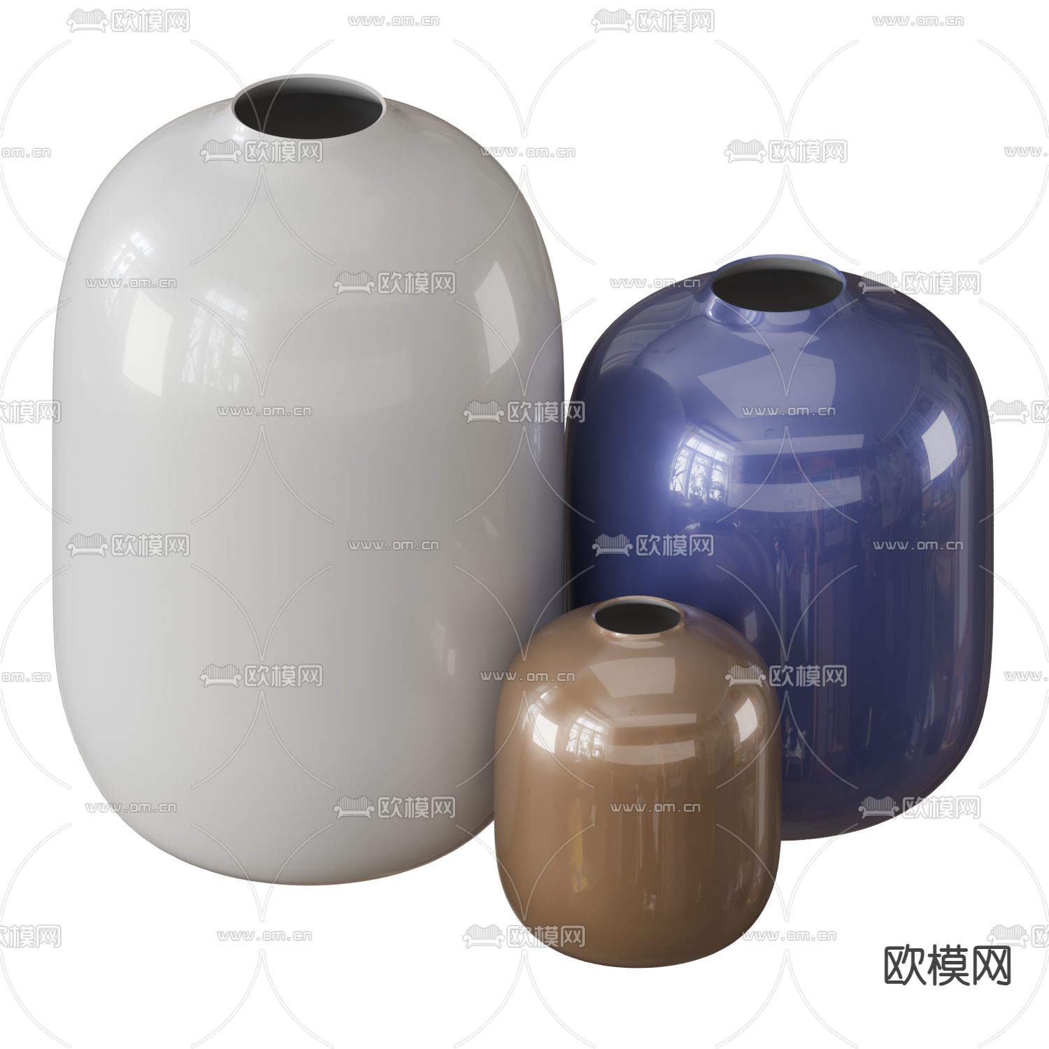 瓷器 花瓶 器皿3d模型下载