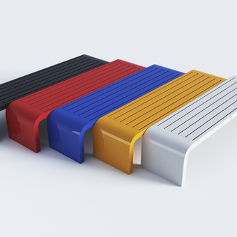 户外椅 公园椅 长凳3d模型