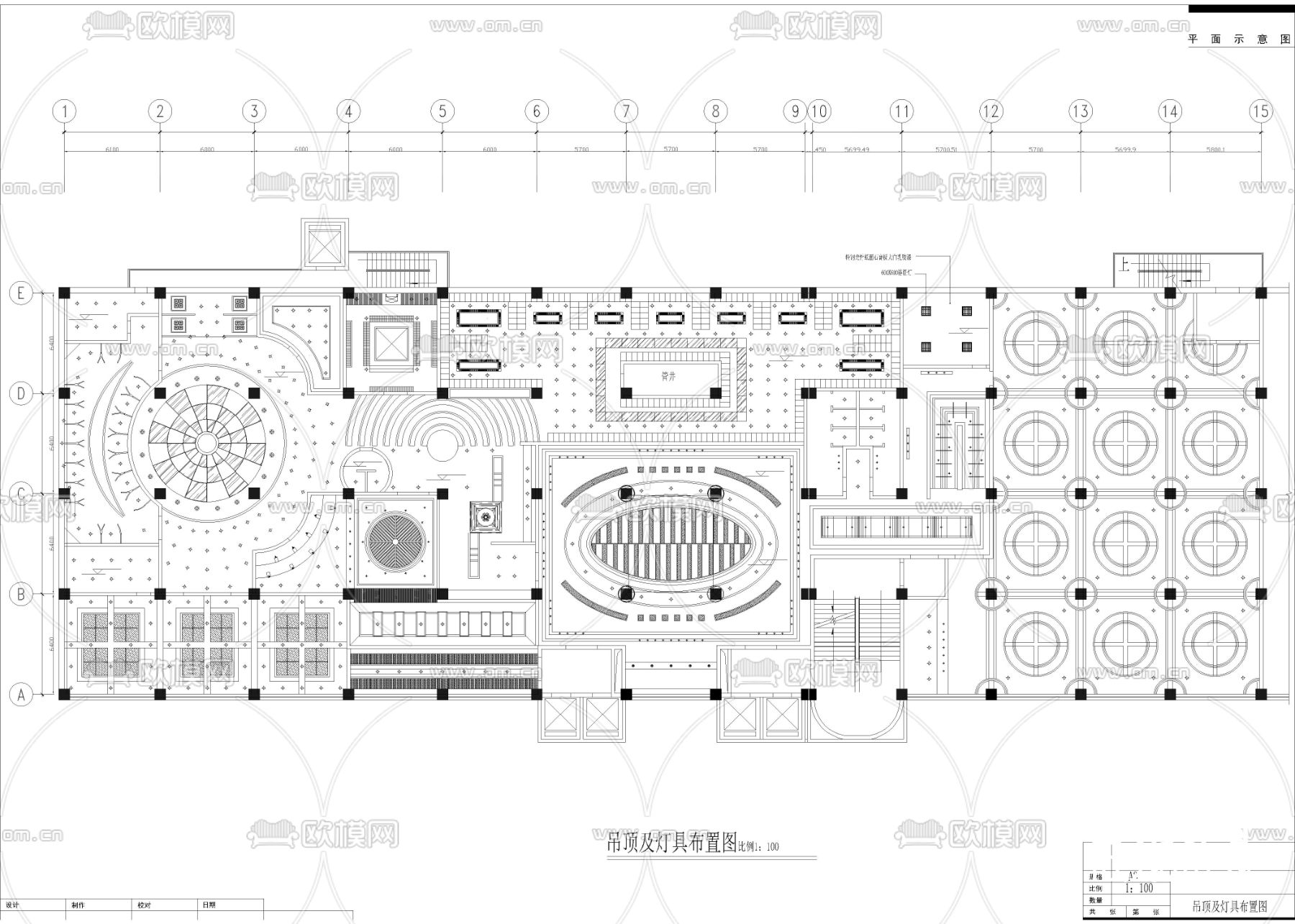 2200㎡汤泉 水疗 洗浴中心CAD施工图下载（渲染图2）