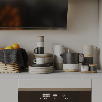  厨房用品 碗具 碟子盘子su模型 