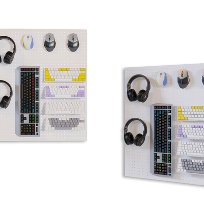  现代头戴式 耳机 鼠标su模型 