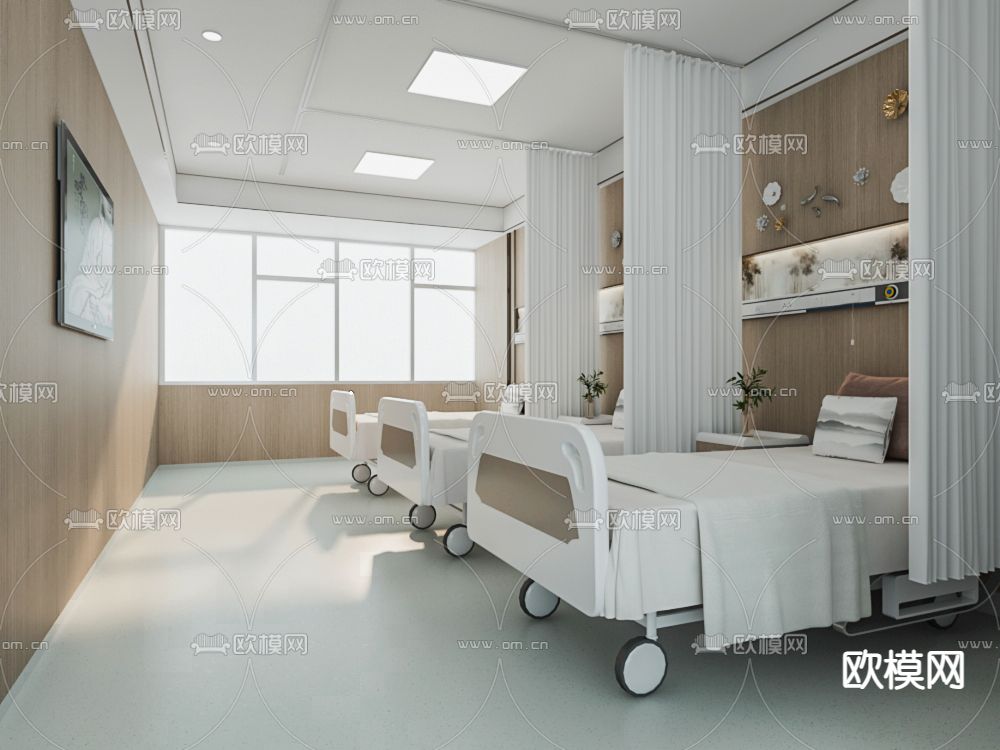 医院病房 看护房3d模型下载