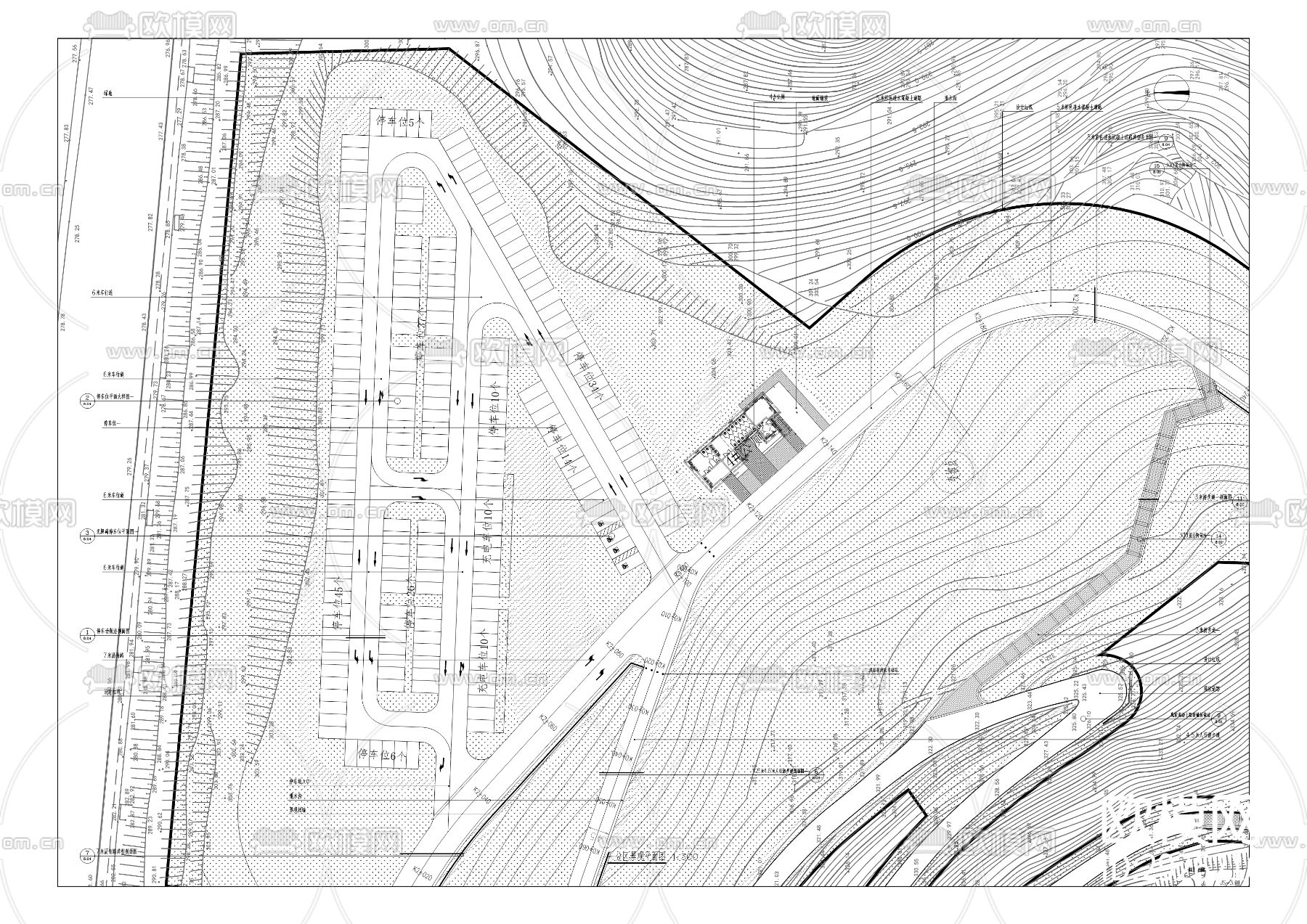 大寨生态公园（一期）CAD施工图下载（渲染图6）