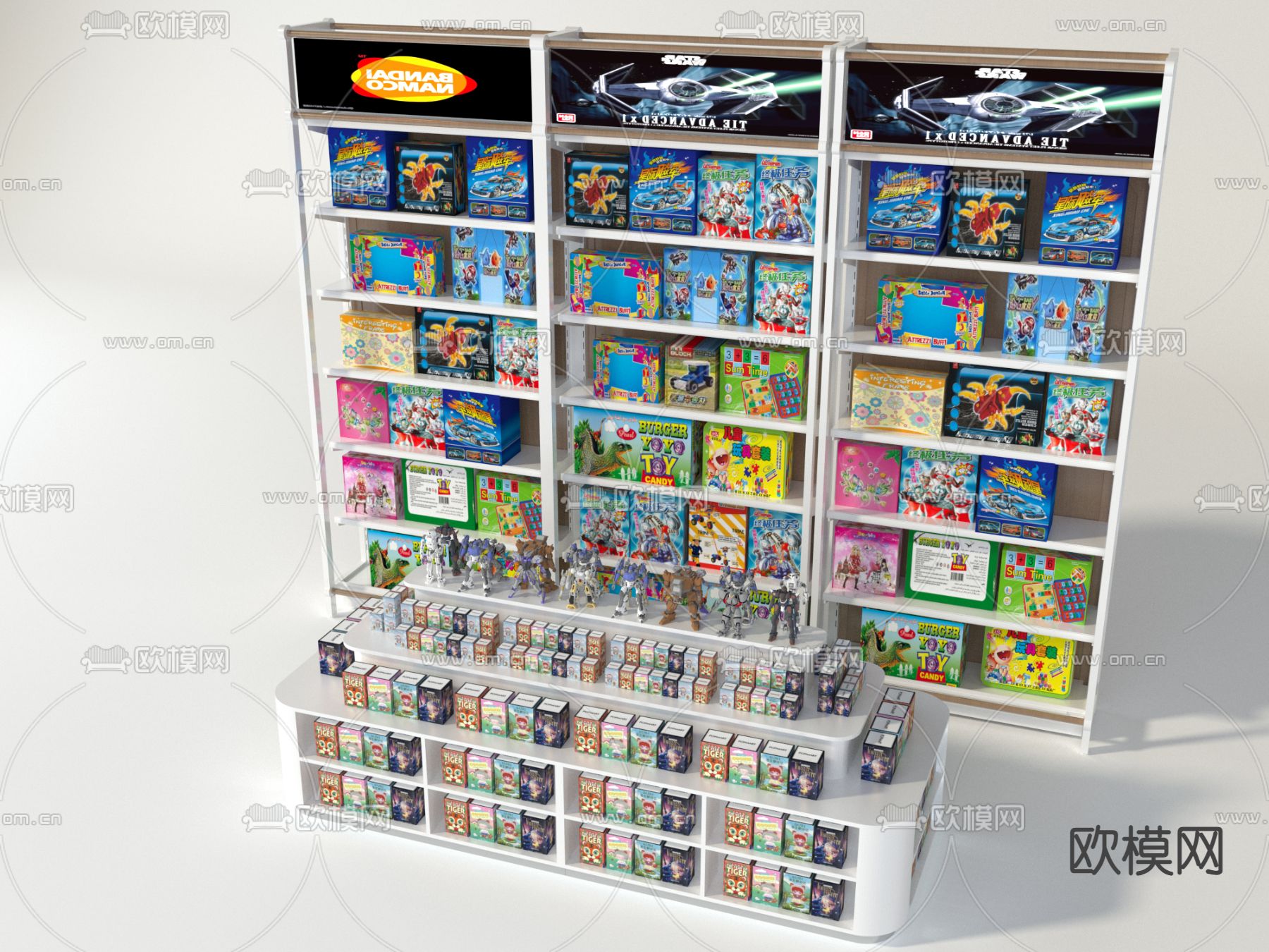玩具柜 商展柜3d模型下载