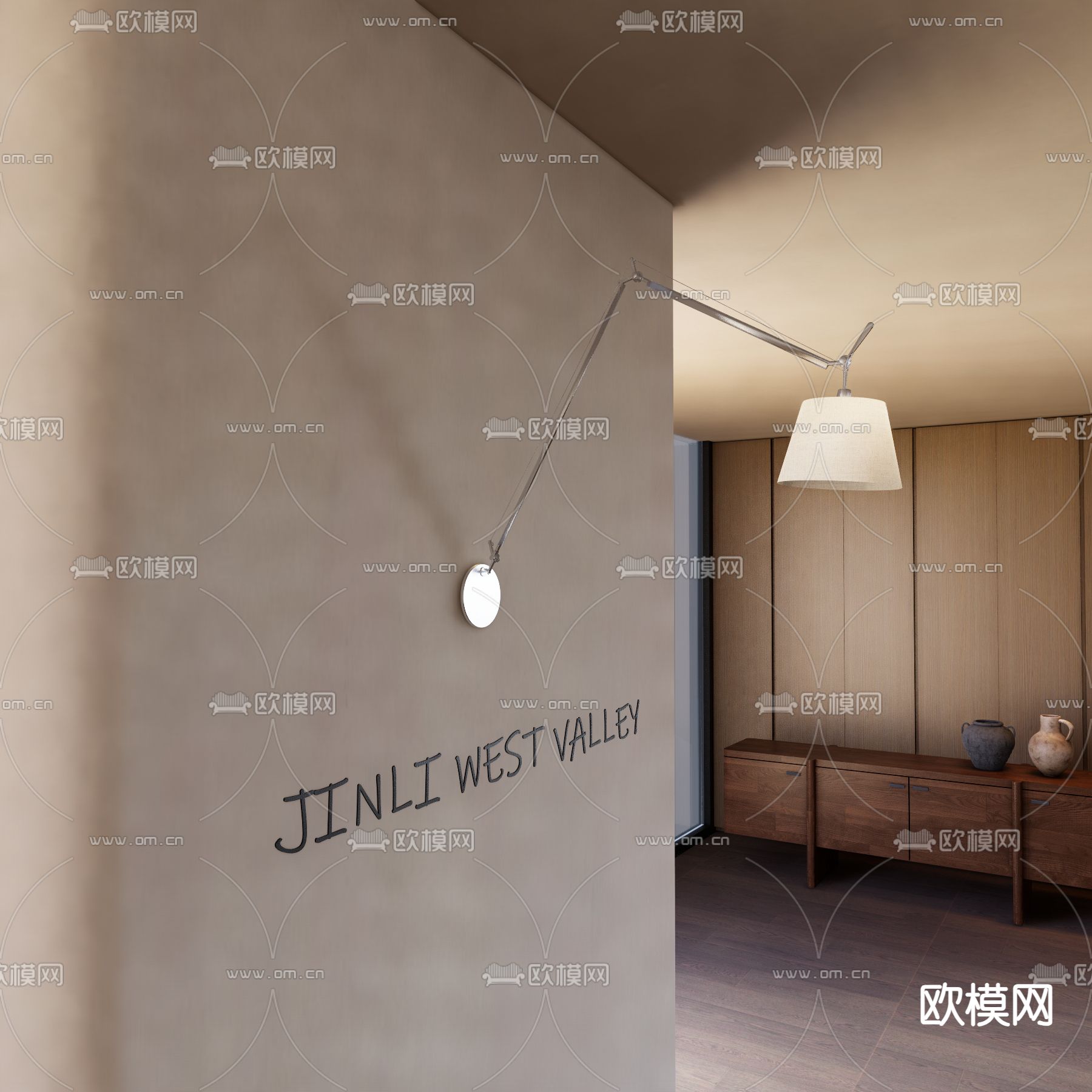 壁灯3d模型下载