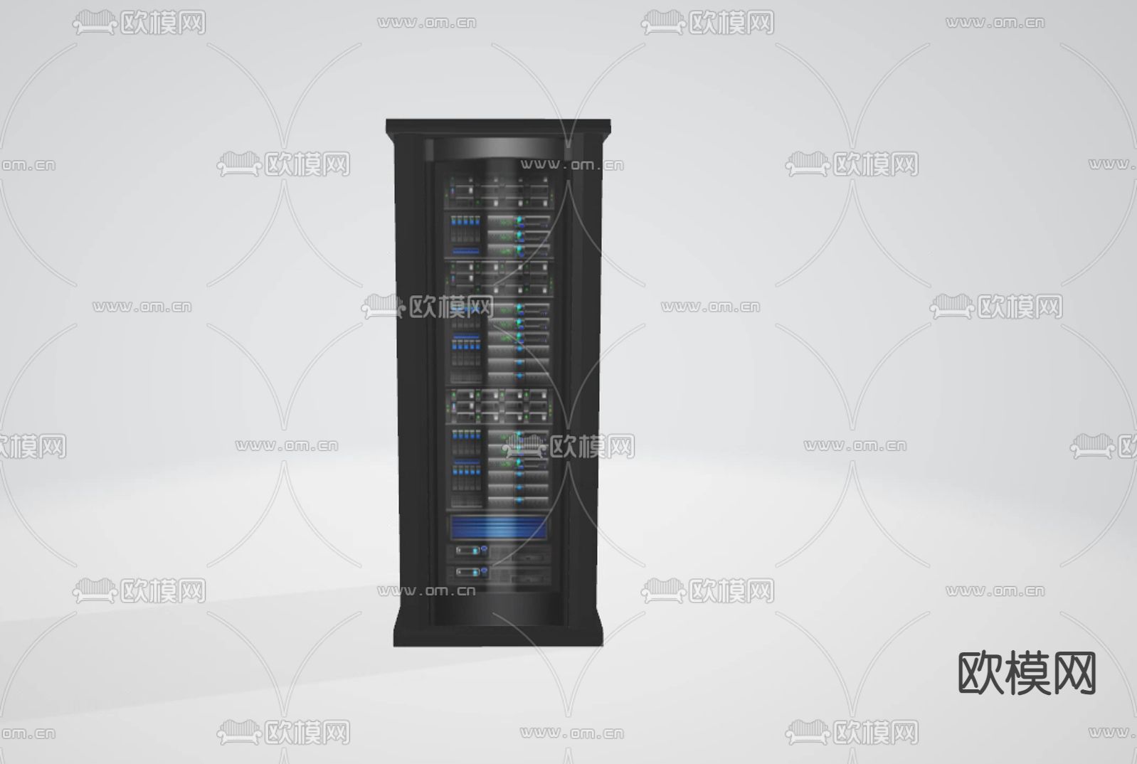 服务器 机柜3d模型下载