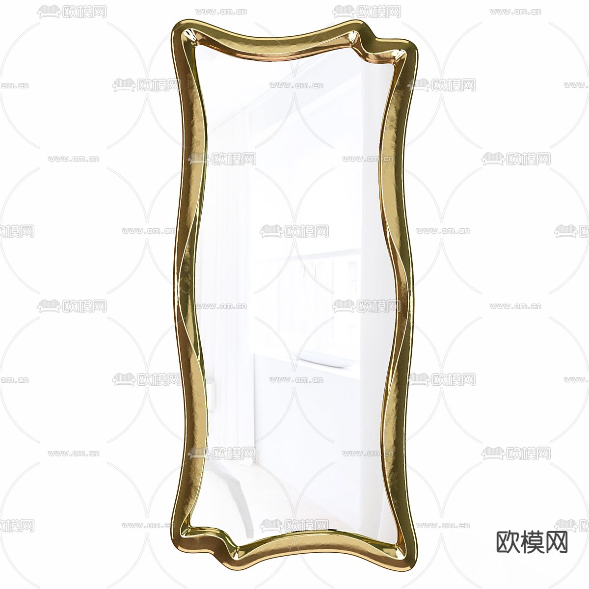 现代化妆镜 装饰镜3d模型下载