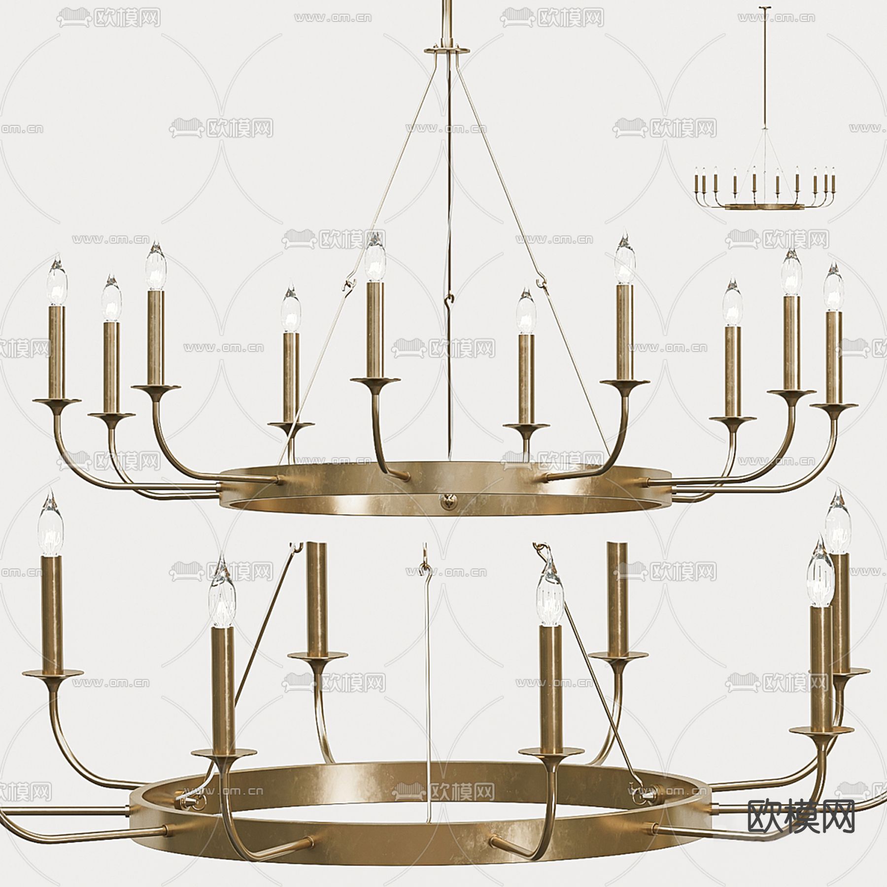 Arriots 枝形吊灯3d模型下载