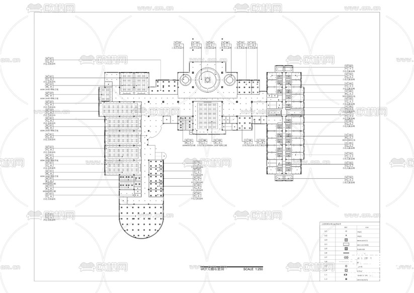 法治科技園-室內(nèi)裝修cad施工圖下載(渲染圖3)