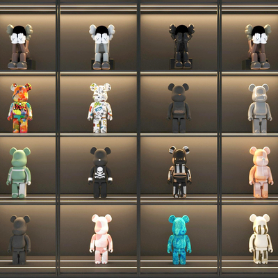  潮玩 公仔 卡通摆件 暴力熊su模型 