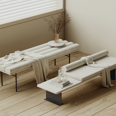  现代沙发凳su模型 