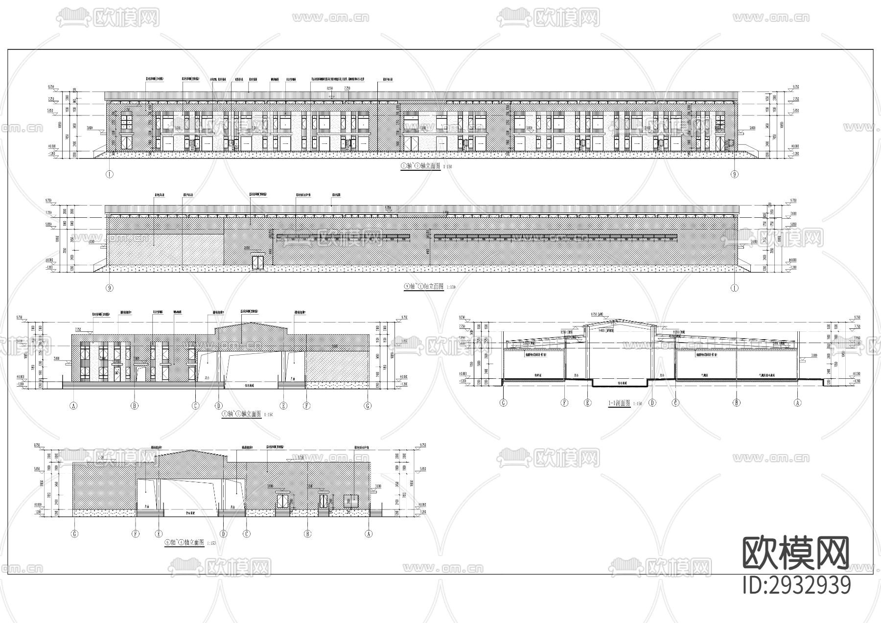 大盛镇千盏村冻冷库cad施工图下载（渲染图6）