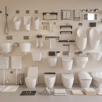  马桶 蹲便器 坐便器 小便斗su模型 