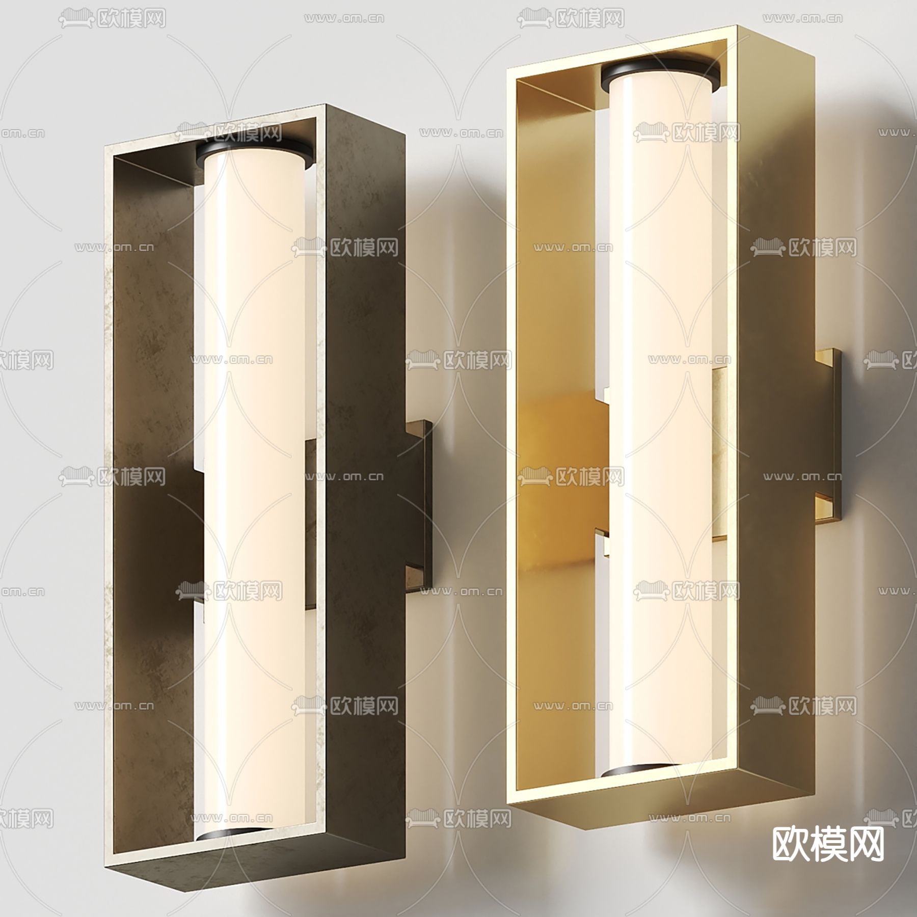 Cattelan 现代壁灯su模型下载（渲染图1）