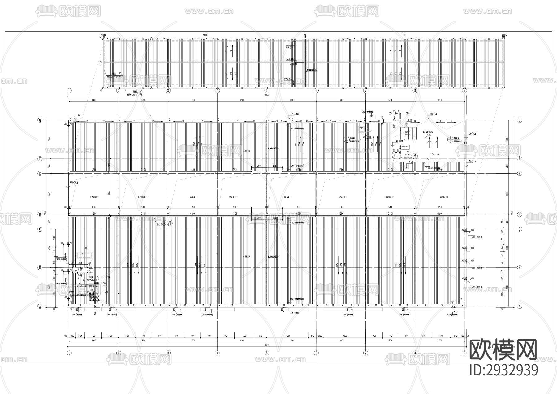 大盛镇千盏村冻冷库cad施工图下载（渲染图1）
