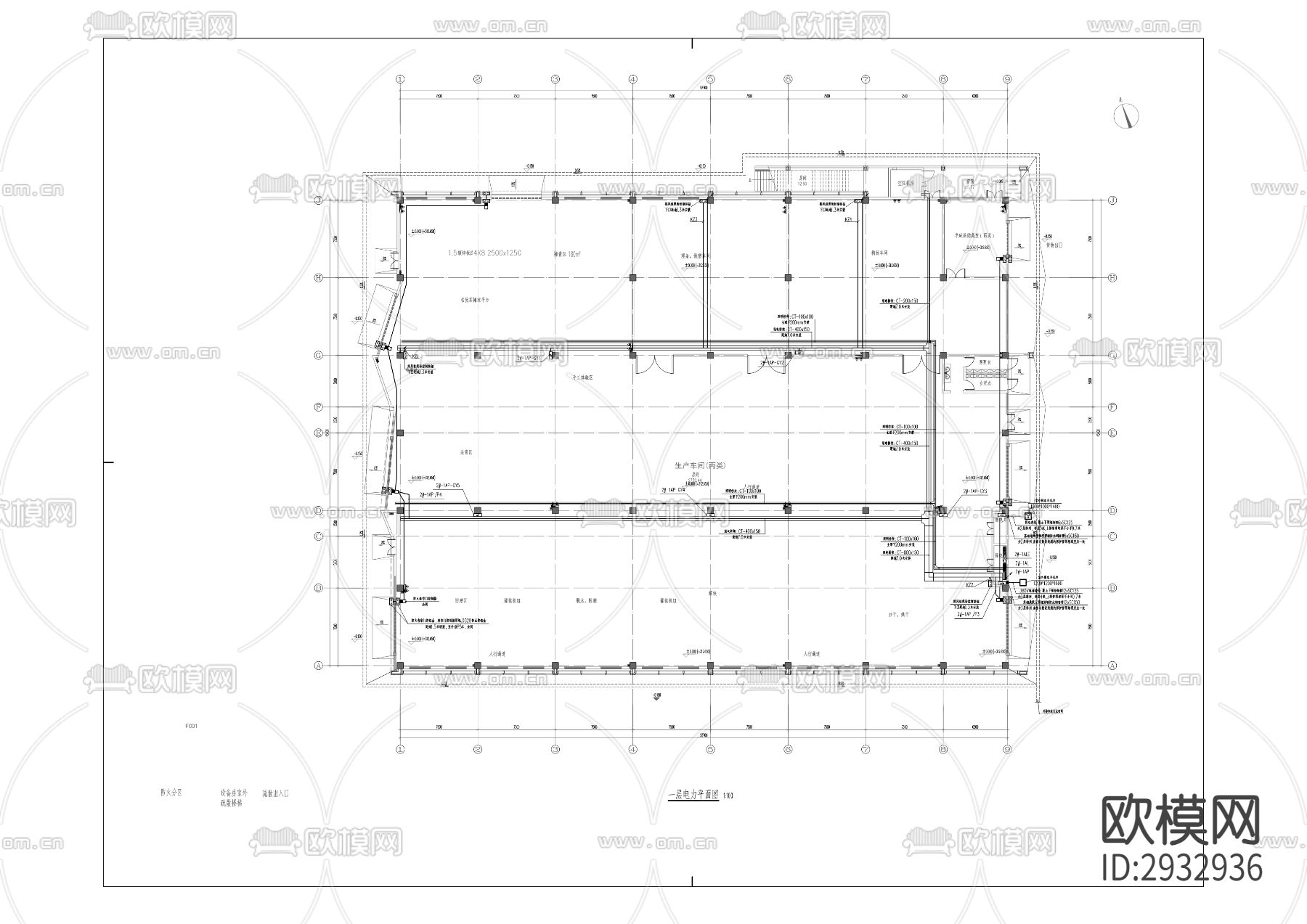 大進(jìn)茶園加工廠建設(shè)項(xiàng)目cad施工圖下載（渲染圖6）