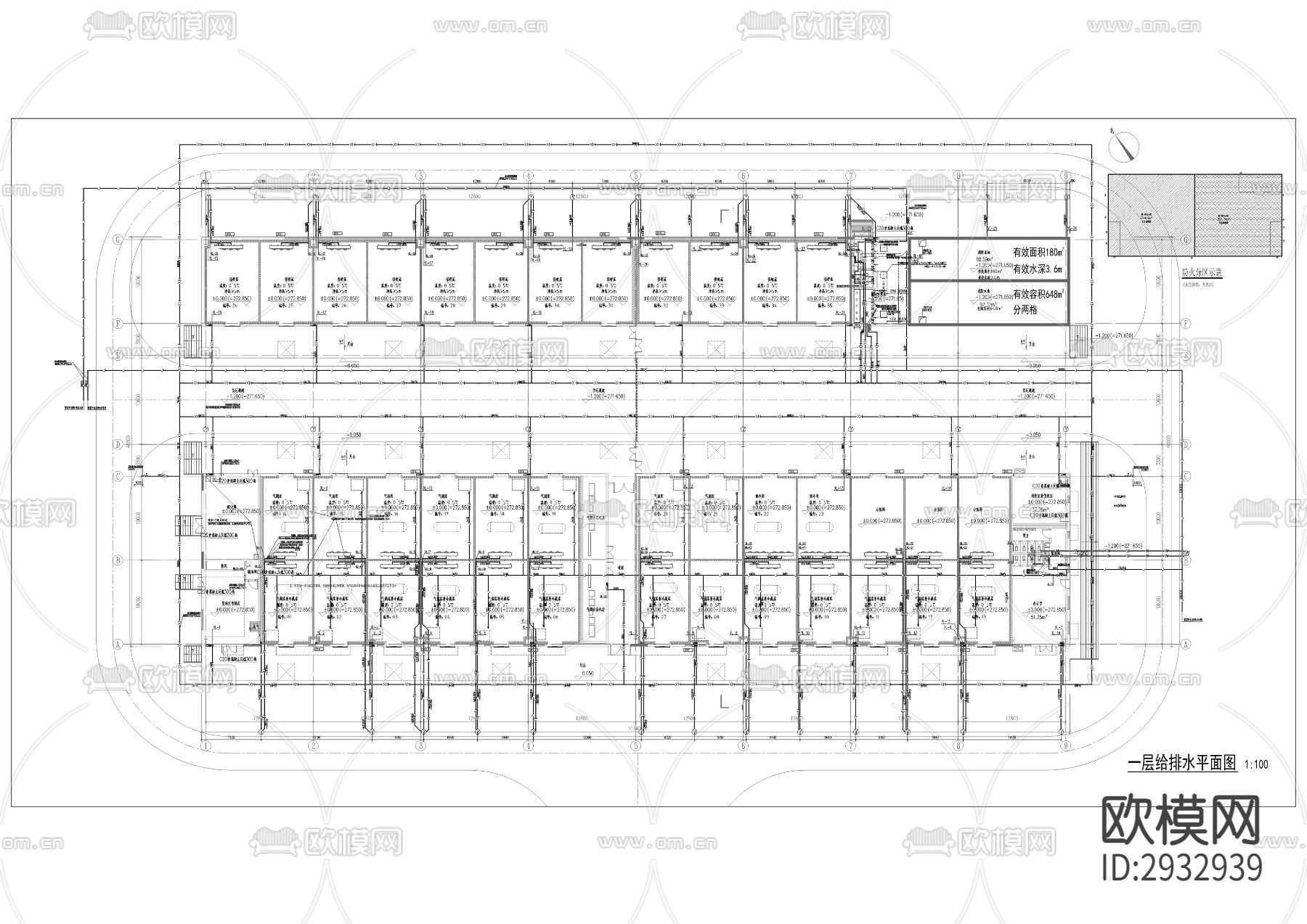 大盛镇千盏村冻冷库cad施工图下载（渲染图8）