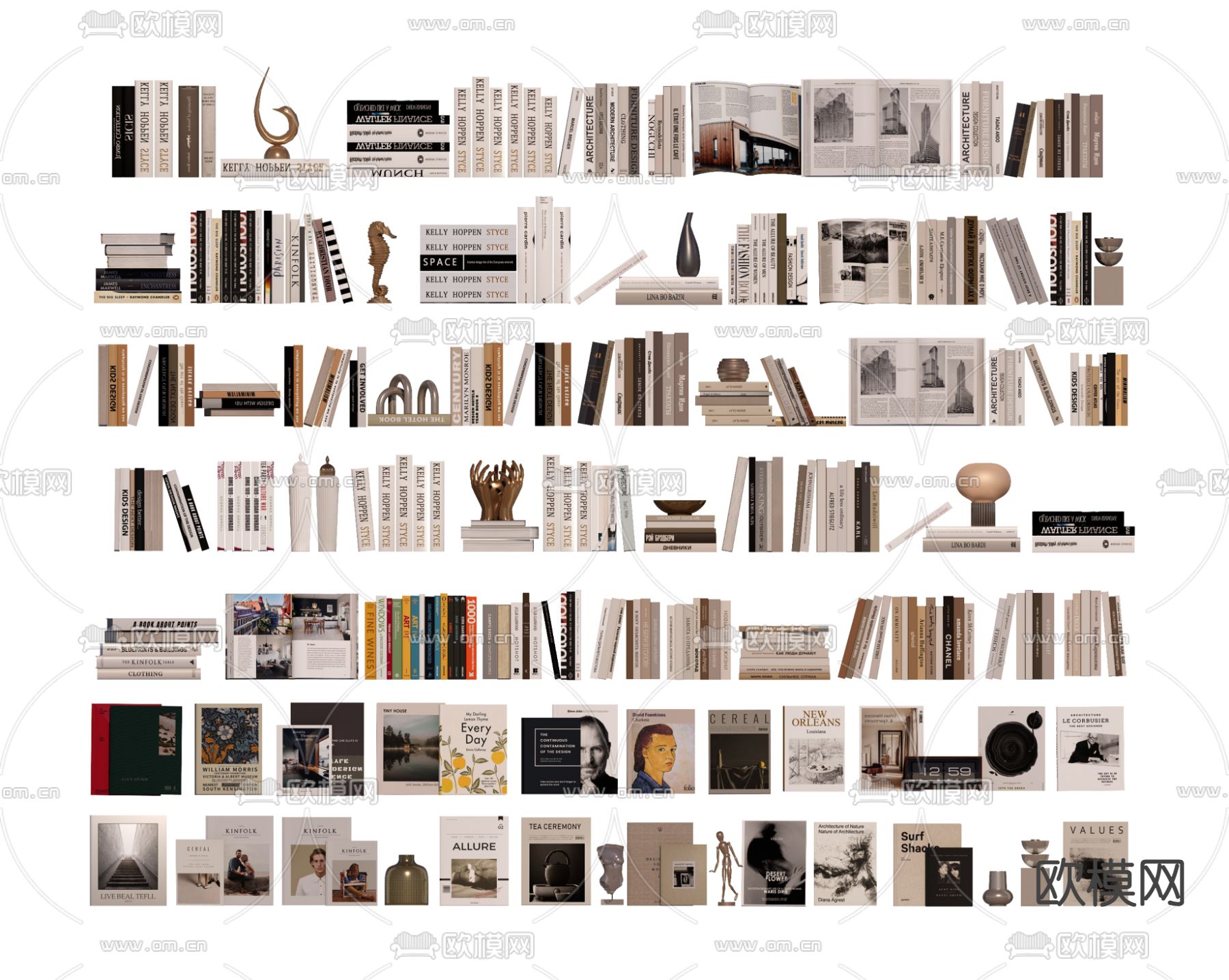 书籍 书本 杂志 图书su模型