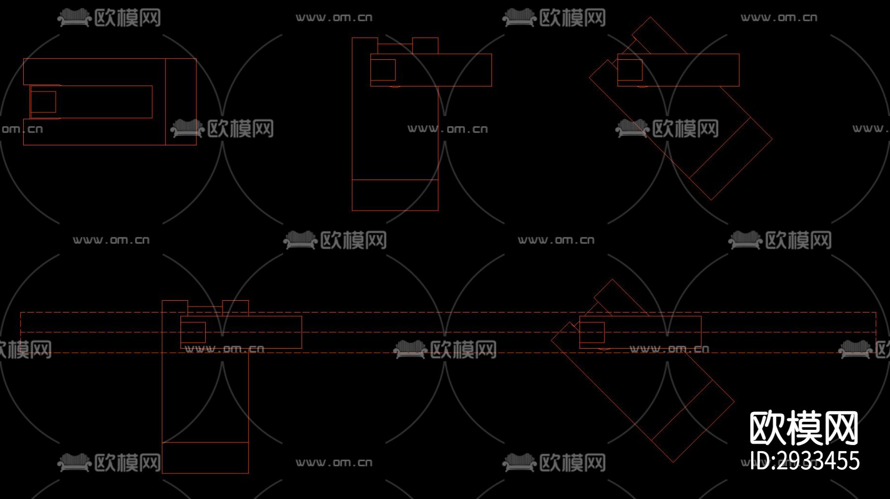 磁吸轨道灯节点及灯具cad大样图下载（渲染图3）