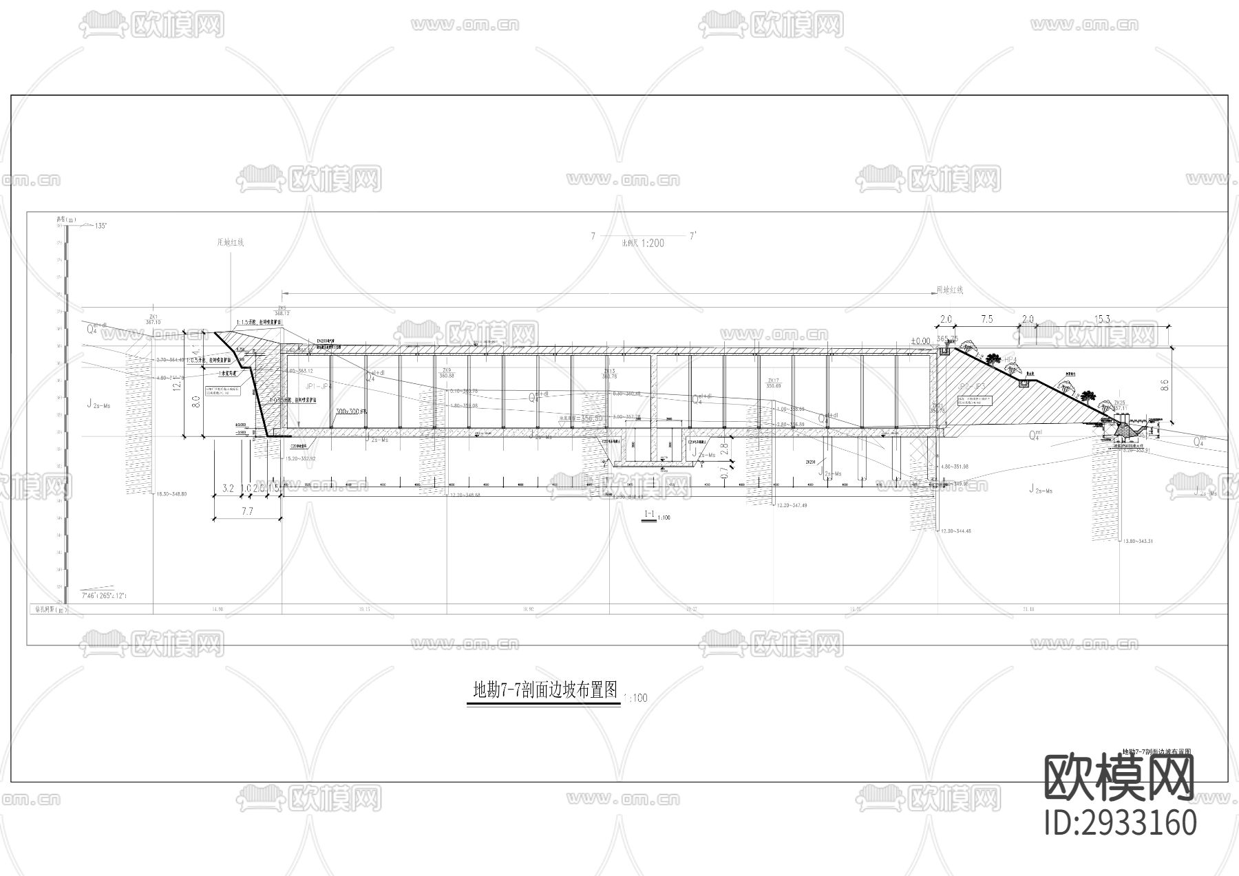 悦来水厂南输管道配套设施古木峰调节池工程cad施工图下载（渲染图7）