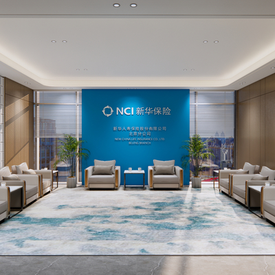  会客厅 贵宾接待区su模型 