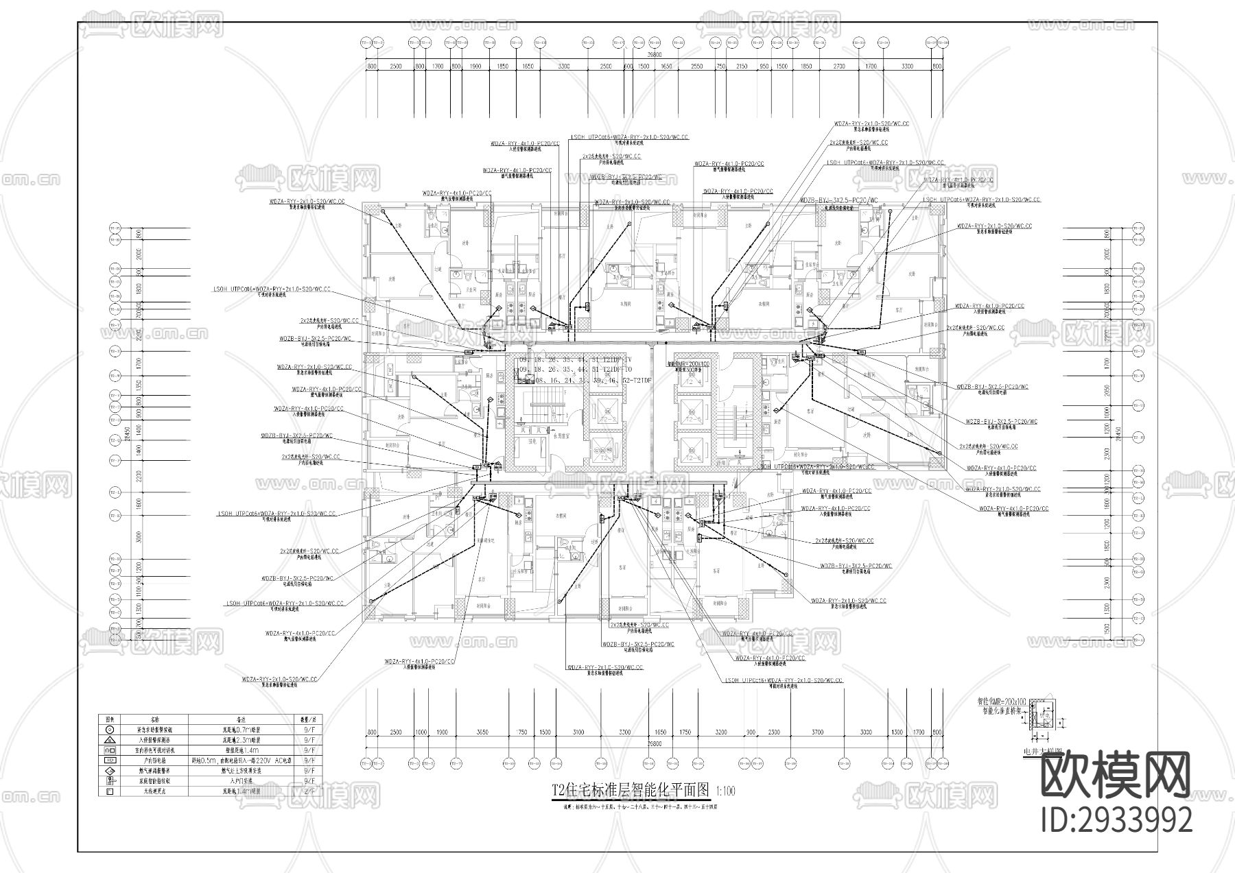 水市巷项目智慧小区工程cad施工图下载（渲染图1）