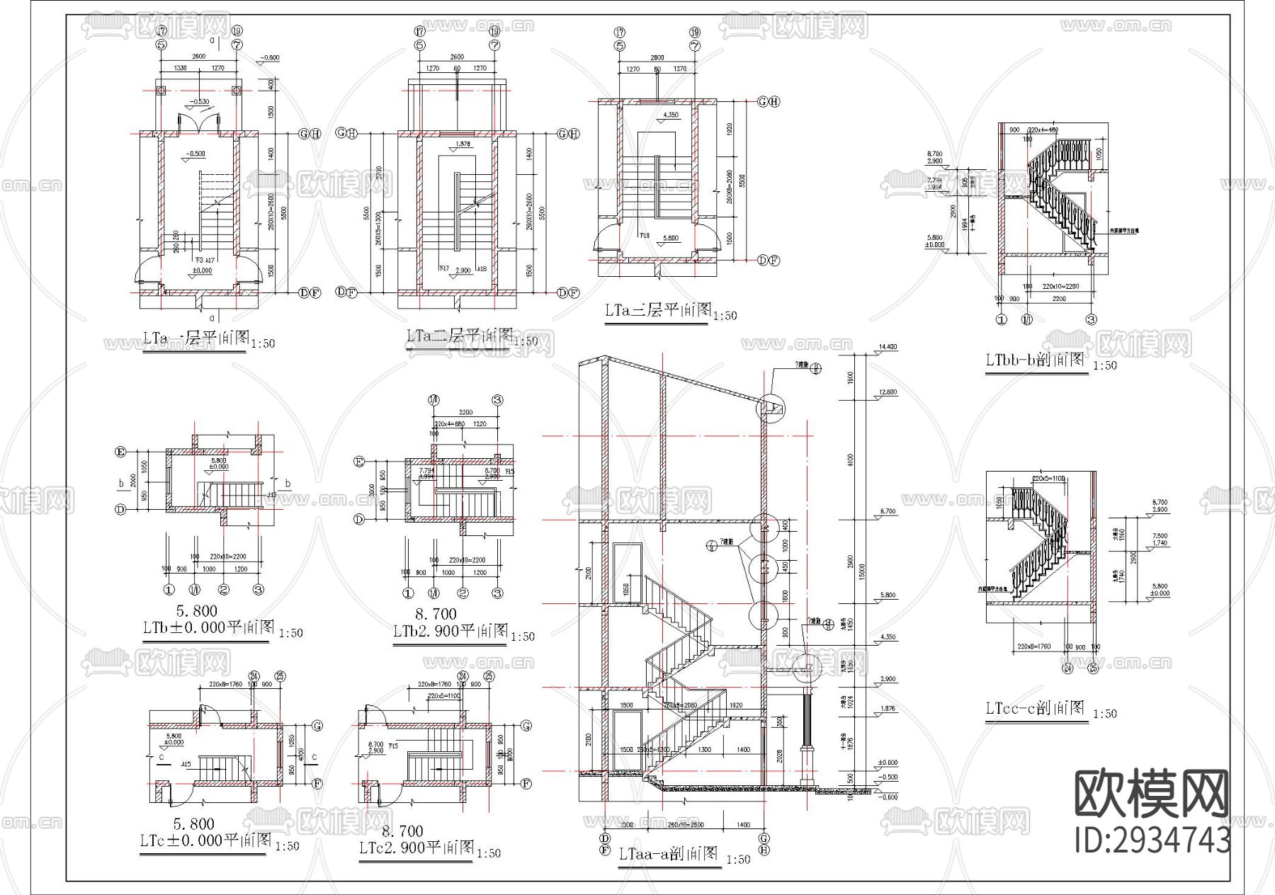 某小区多层住宅建筑cad施工图下载（渲染图5）