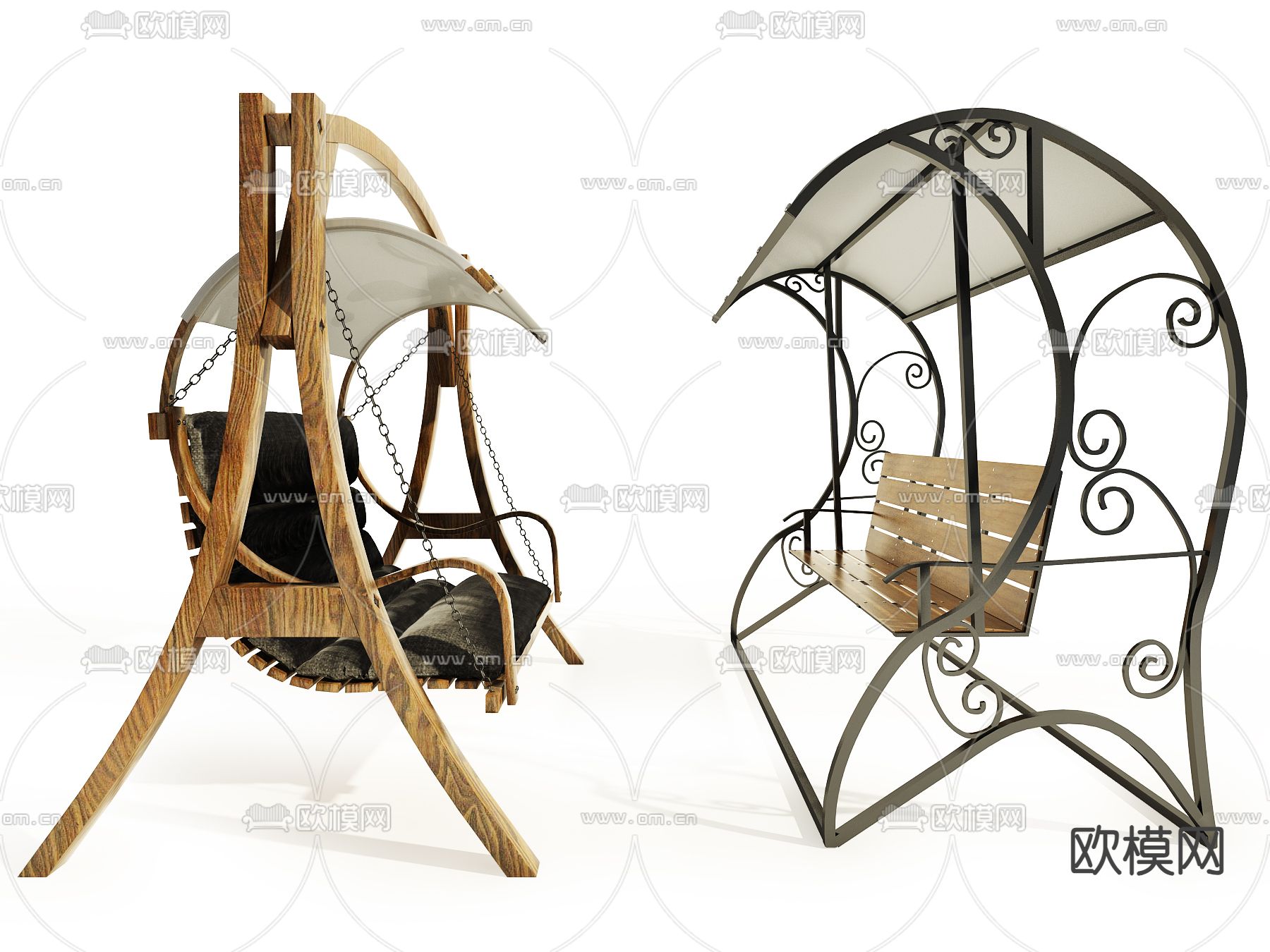 北欧吊椅 秋千椅 阳台吊椅3d模型下载