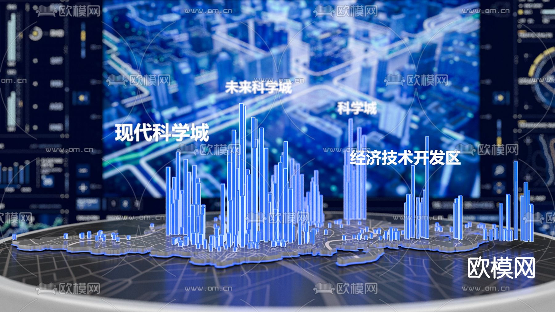 道路监控室3d模型下载（渲染图3）