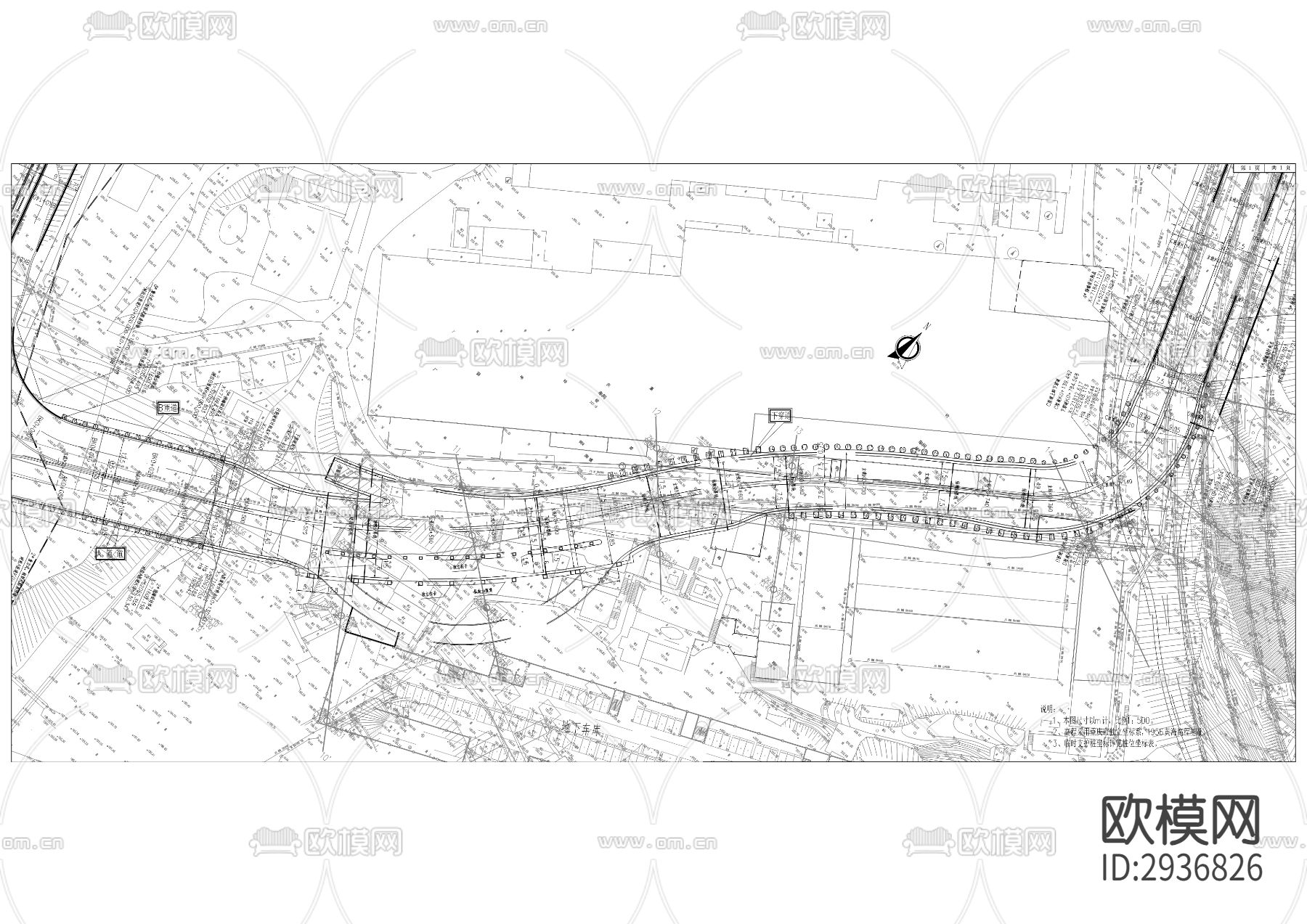 滨江路接212下穿道项目cad施工图下载（渲染图7）