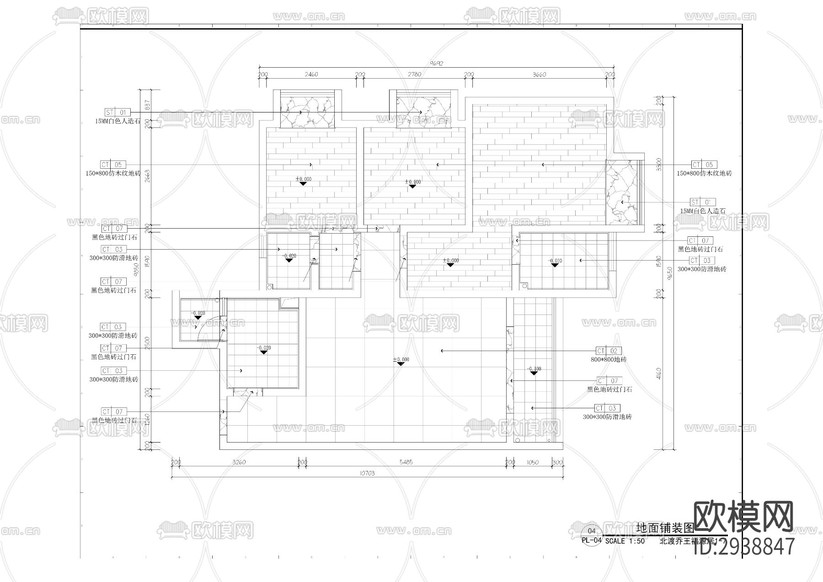 工業(yè)園區(qū)職工之家租賃房項目cad施工圖下載(渲染圖2)