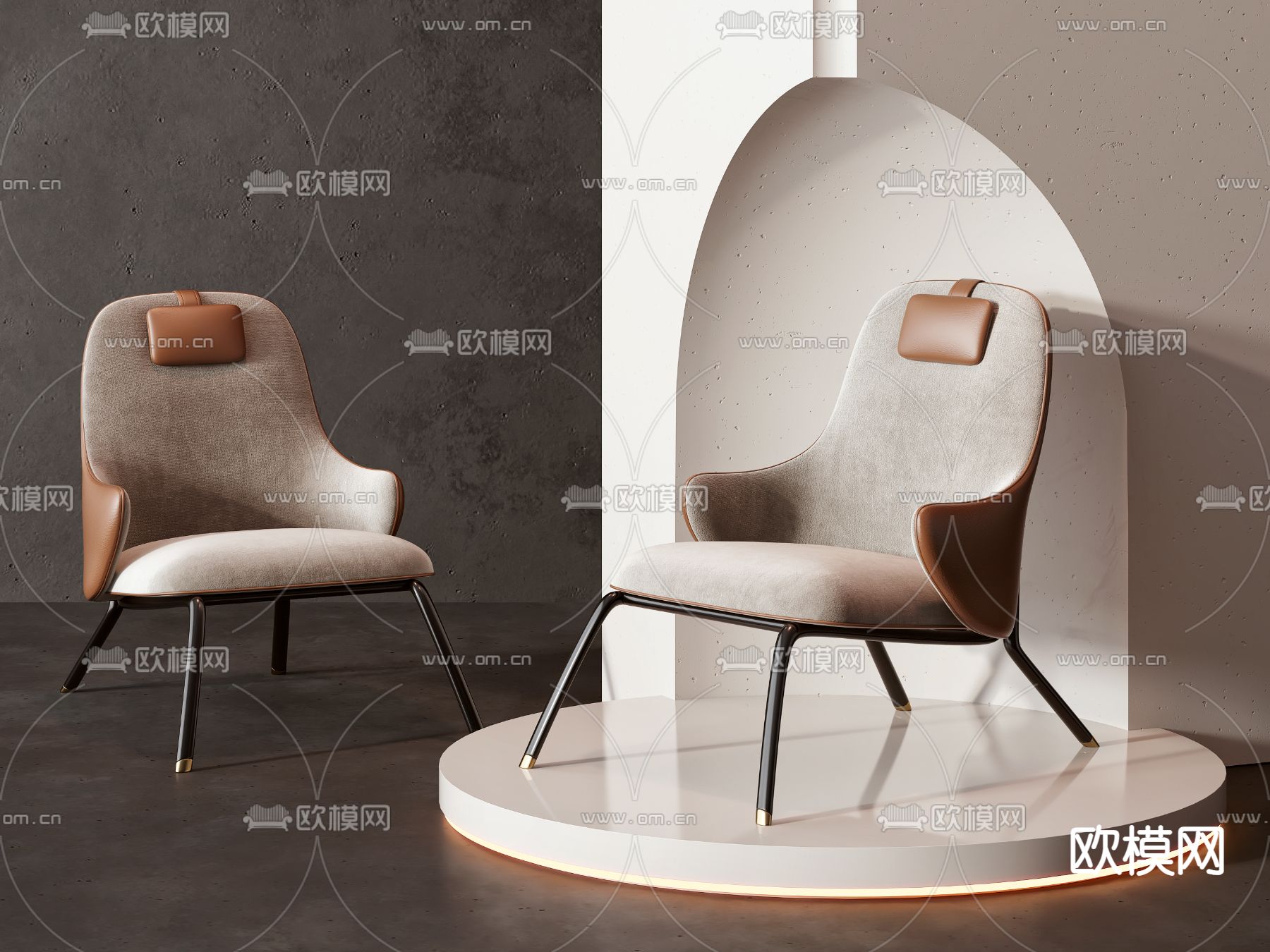 现代椅子 休闲椅3d模型下载