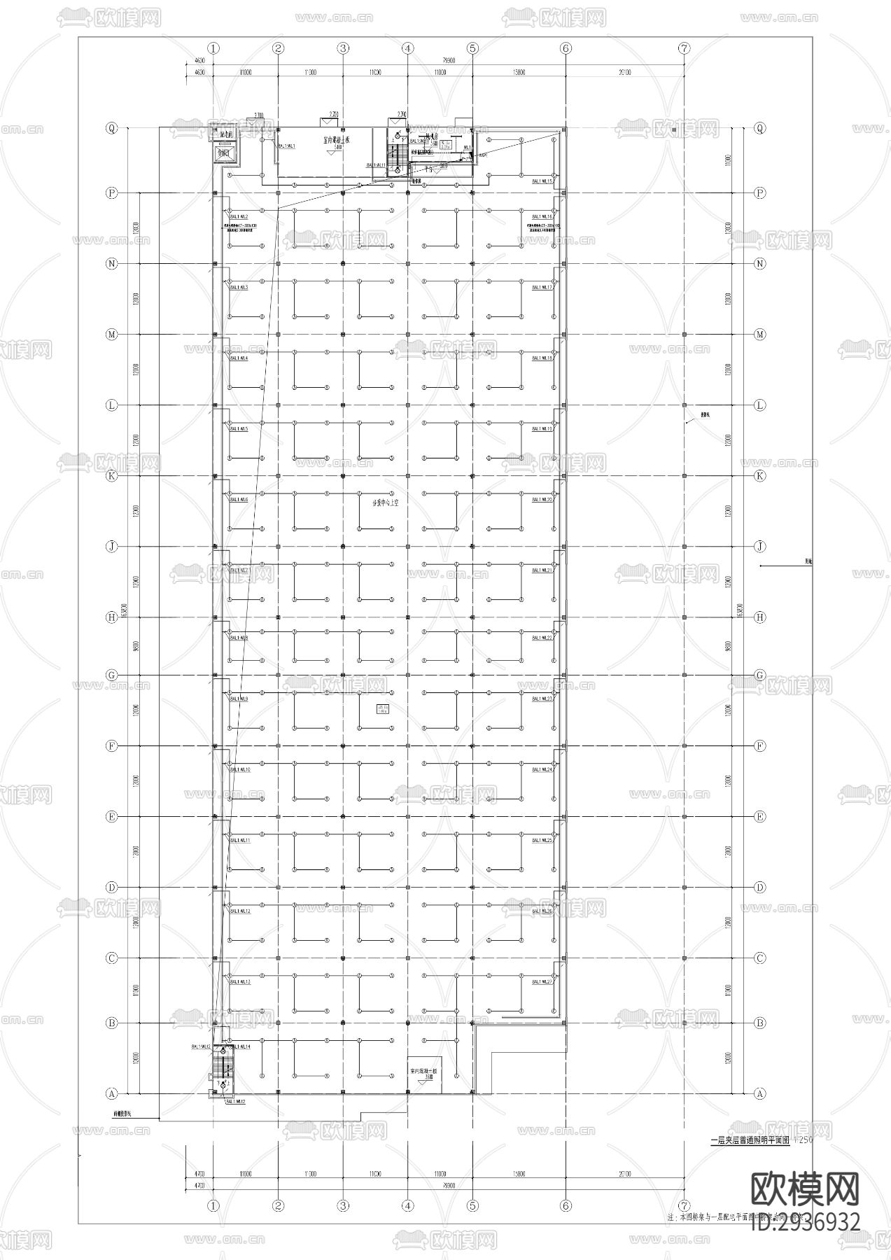 快件集散中心（一期）项目A区分拨中心及配套工程cad施工图下载（渲染图7）
