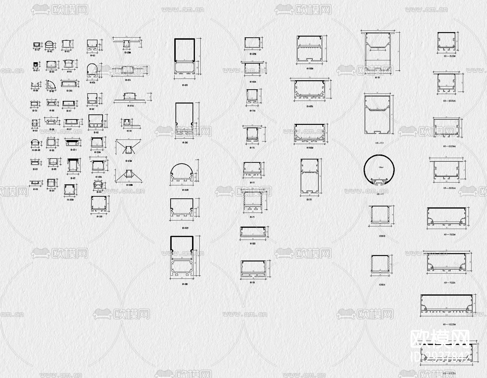 线性灯cad图库下载（渲染图9）