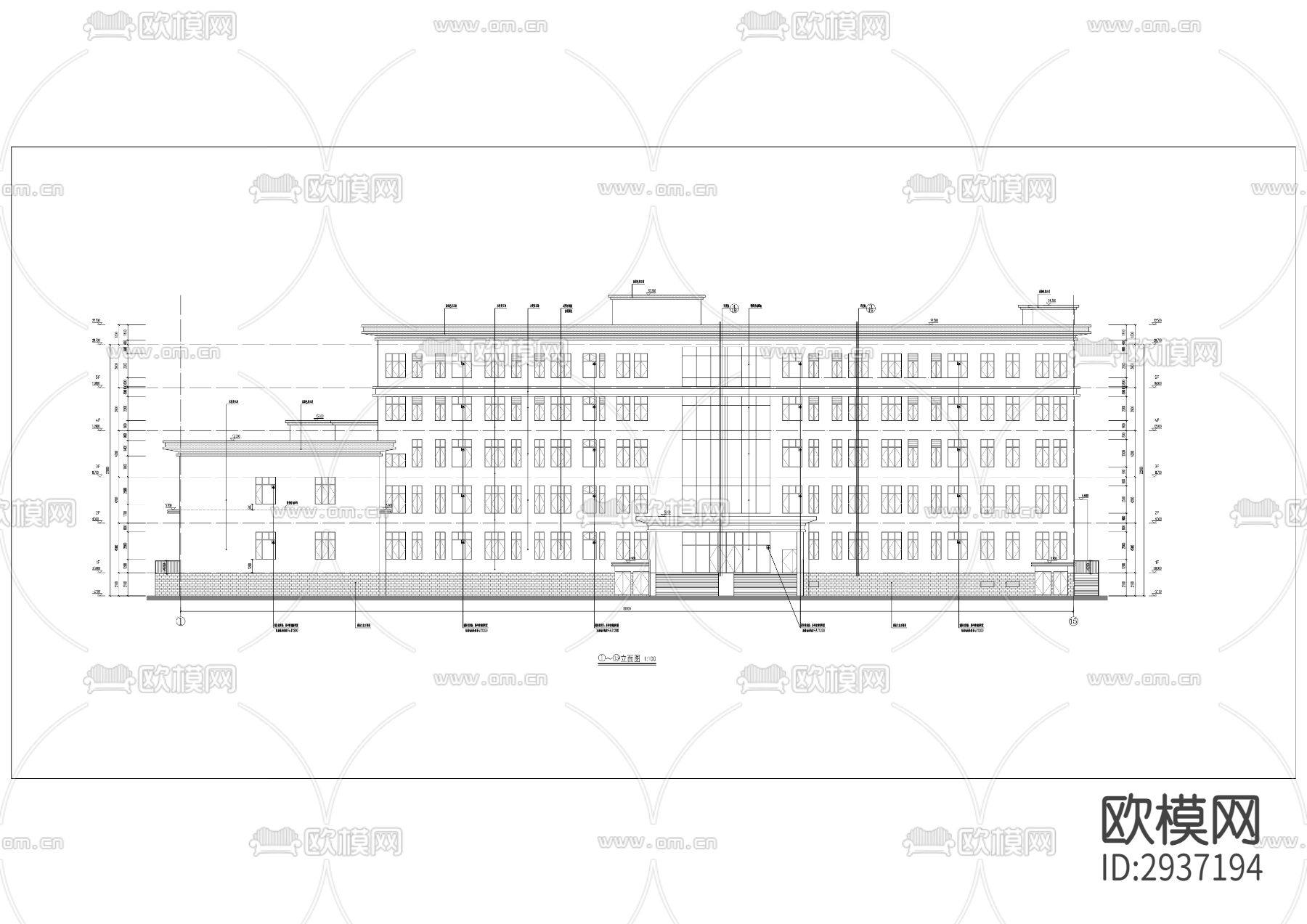 县实训教育基地建设项目cad施工图下载（渲染图3）
