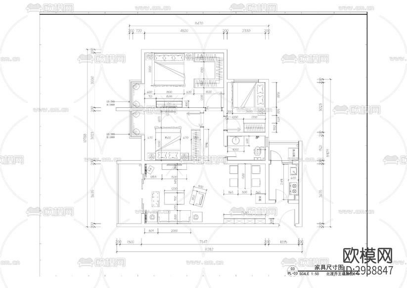 工業(yè)園區(qū)職工之家租賃房項目cad施工圖下載(渲染圖5)