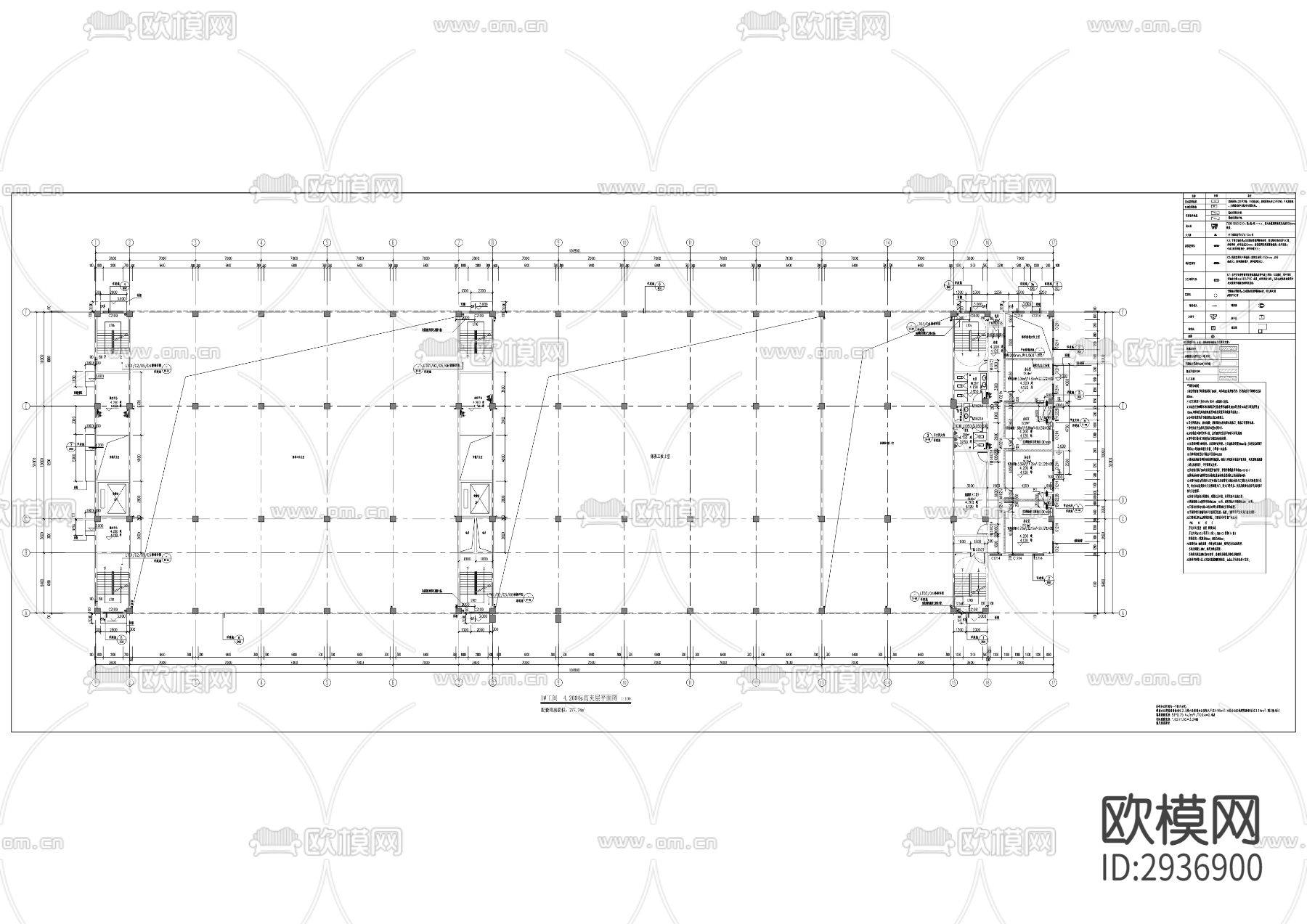 公交维修保养场项目cad施工图下载（渲染图5）