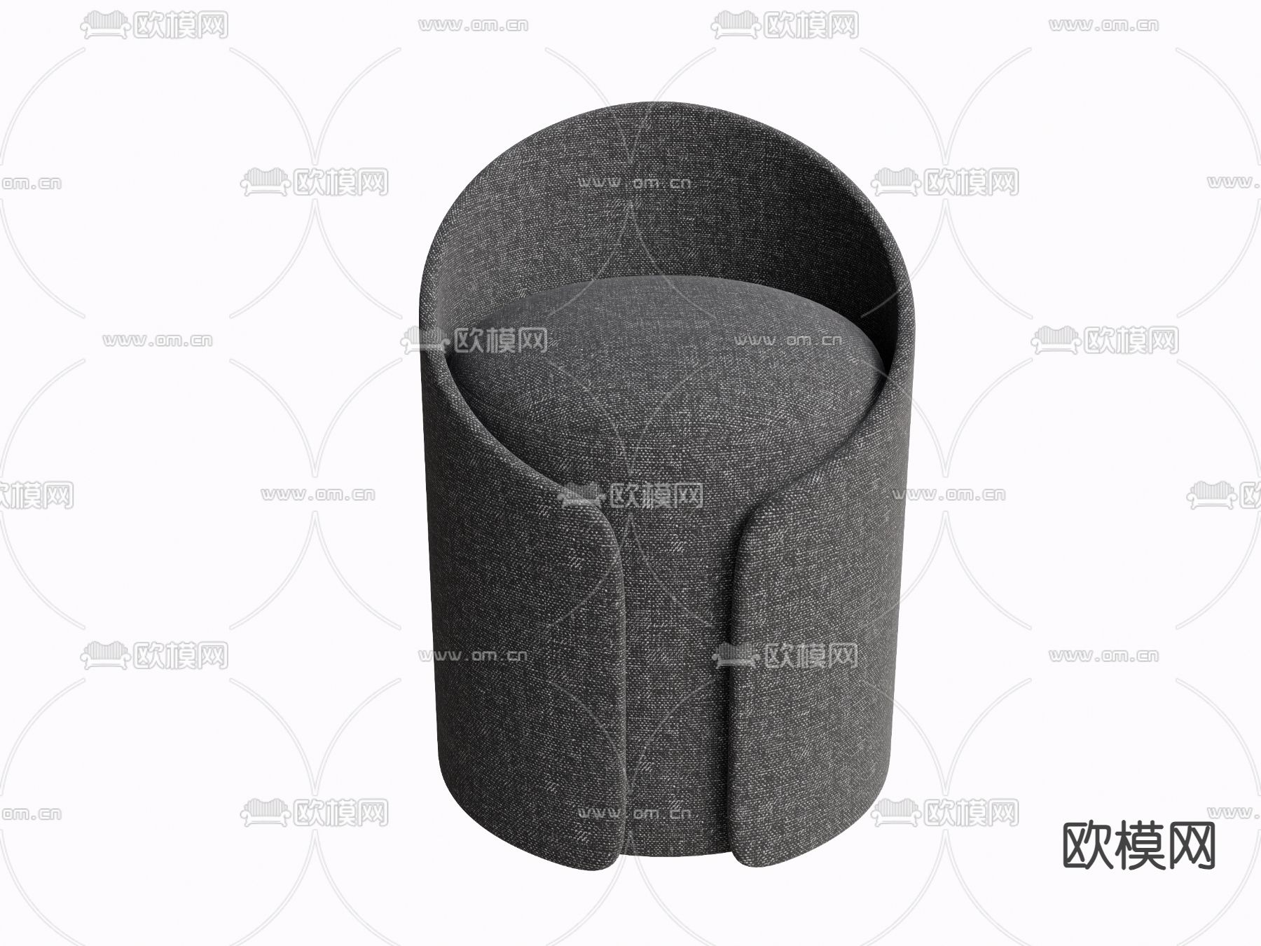 现代简约凳子su模型下载