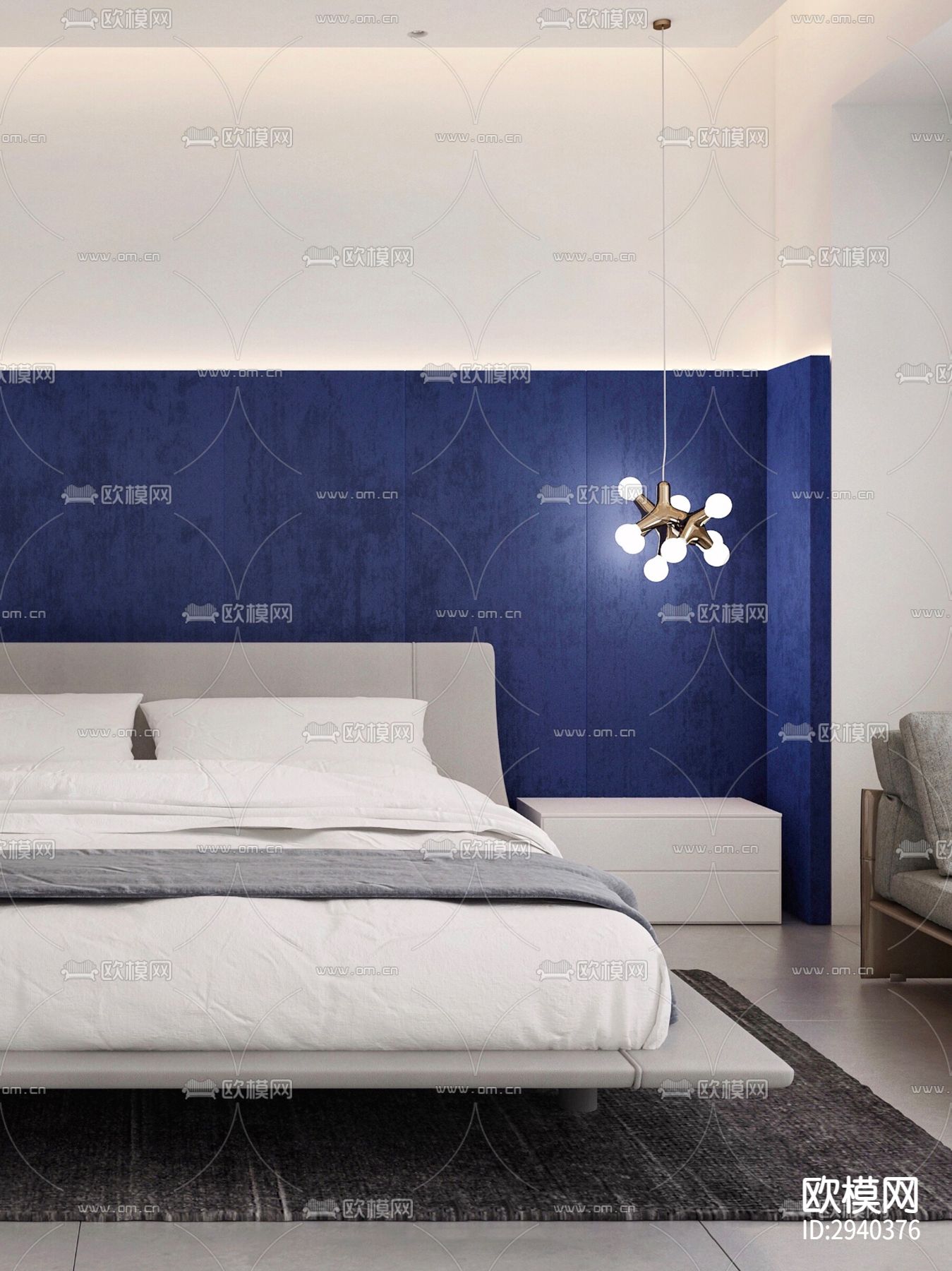 现代平层效果图下载（渲染图10）