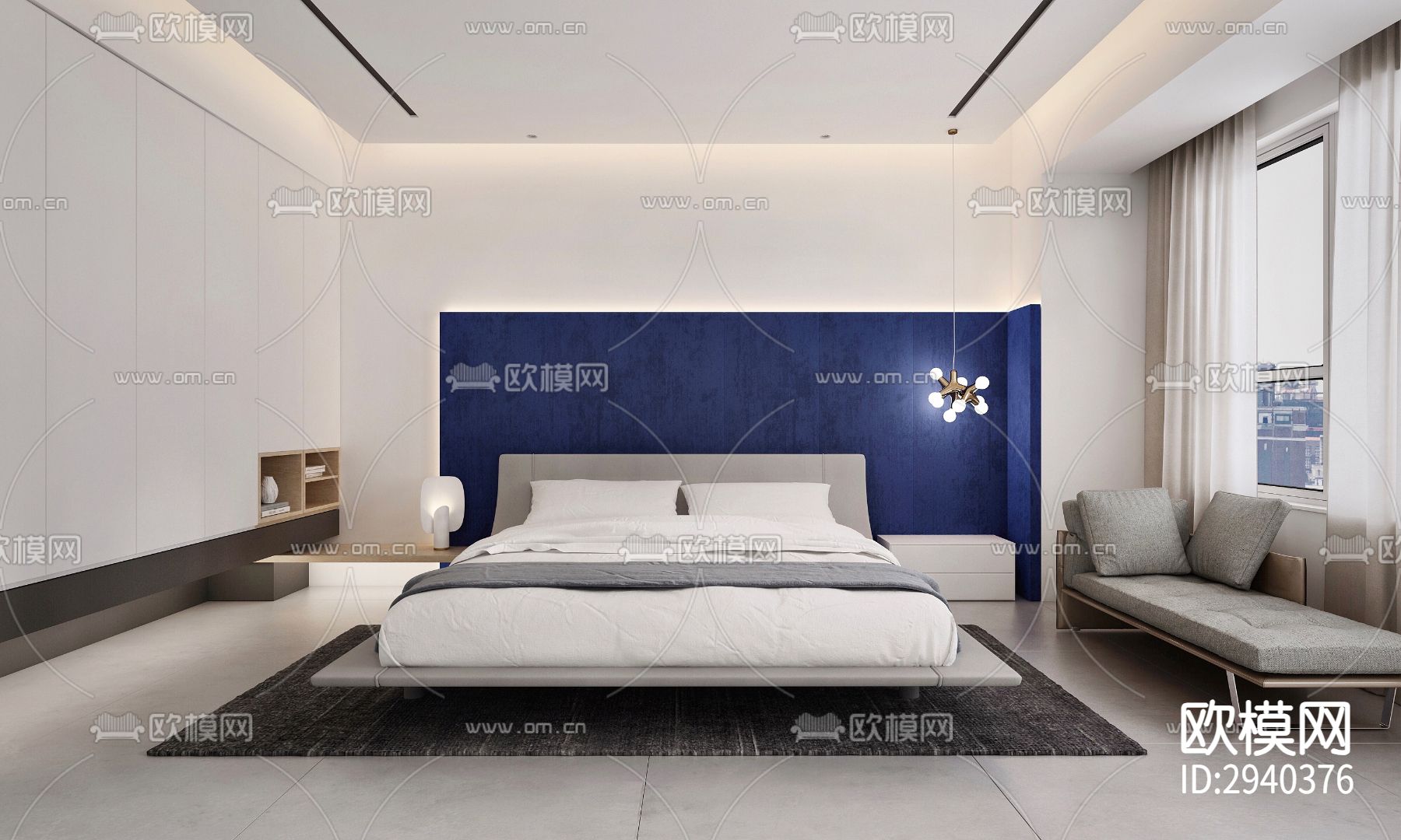 现代平层效果图下载（渲染图2）