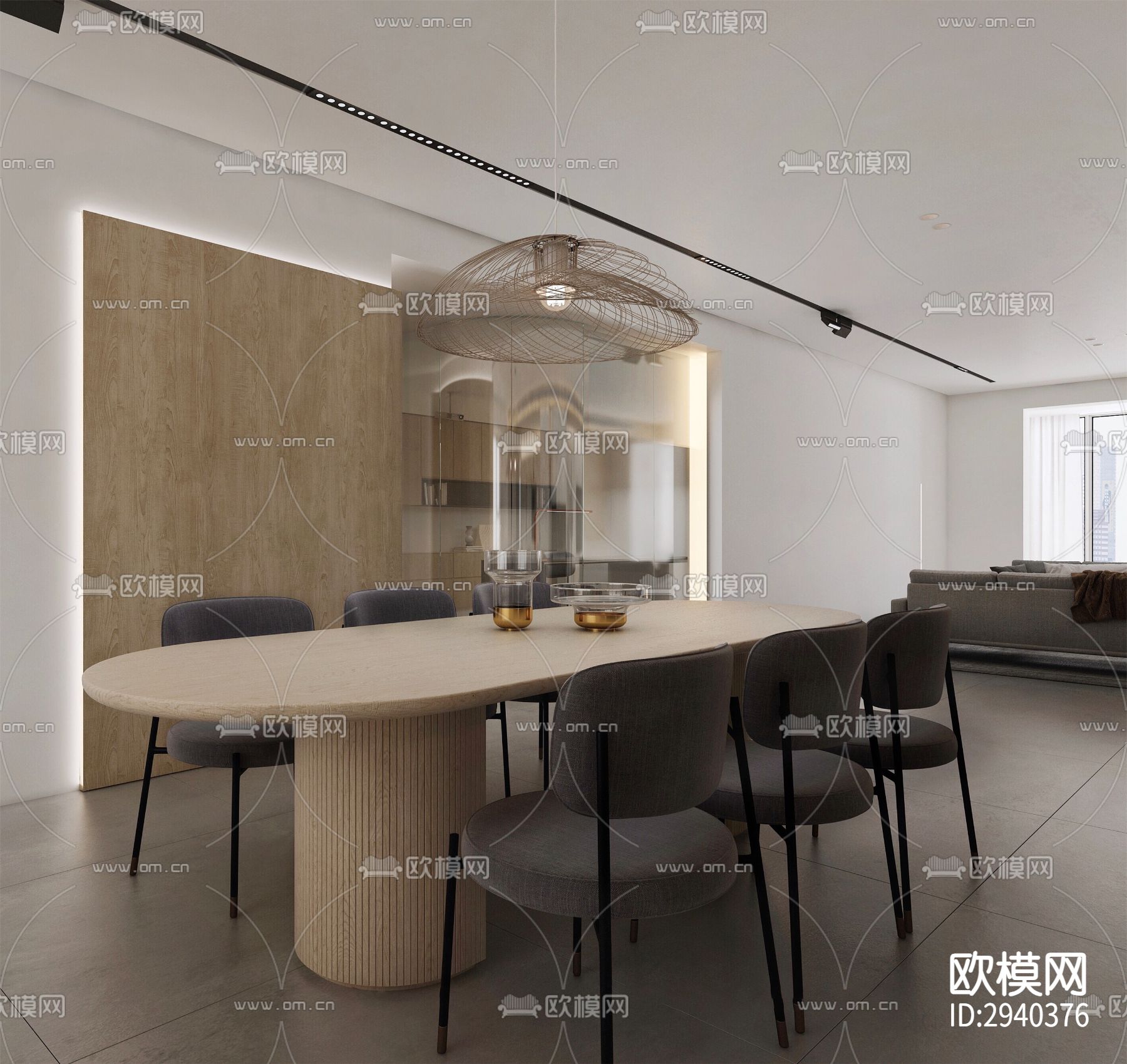 现代平层效果图下载（渲染图5）