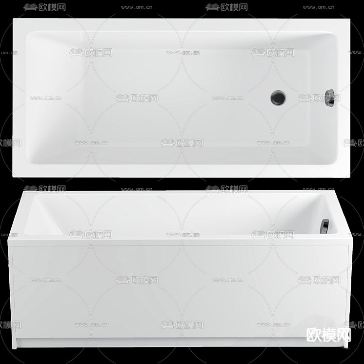 浴缸免费3d模型下载