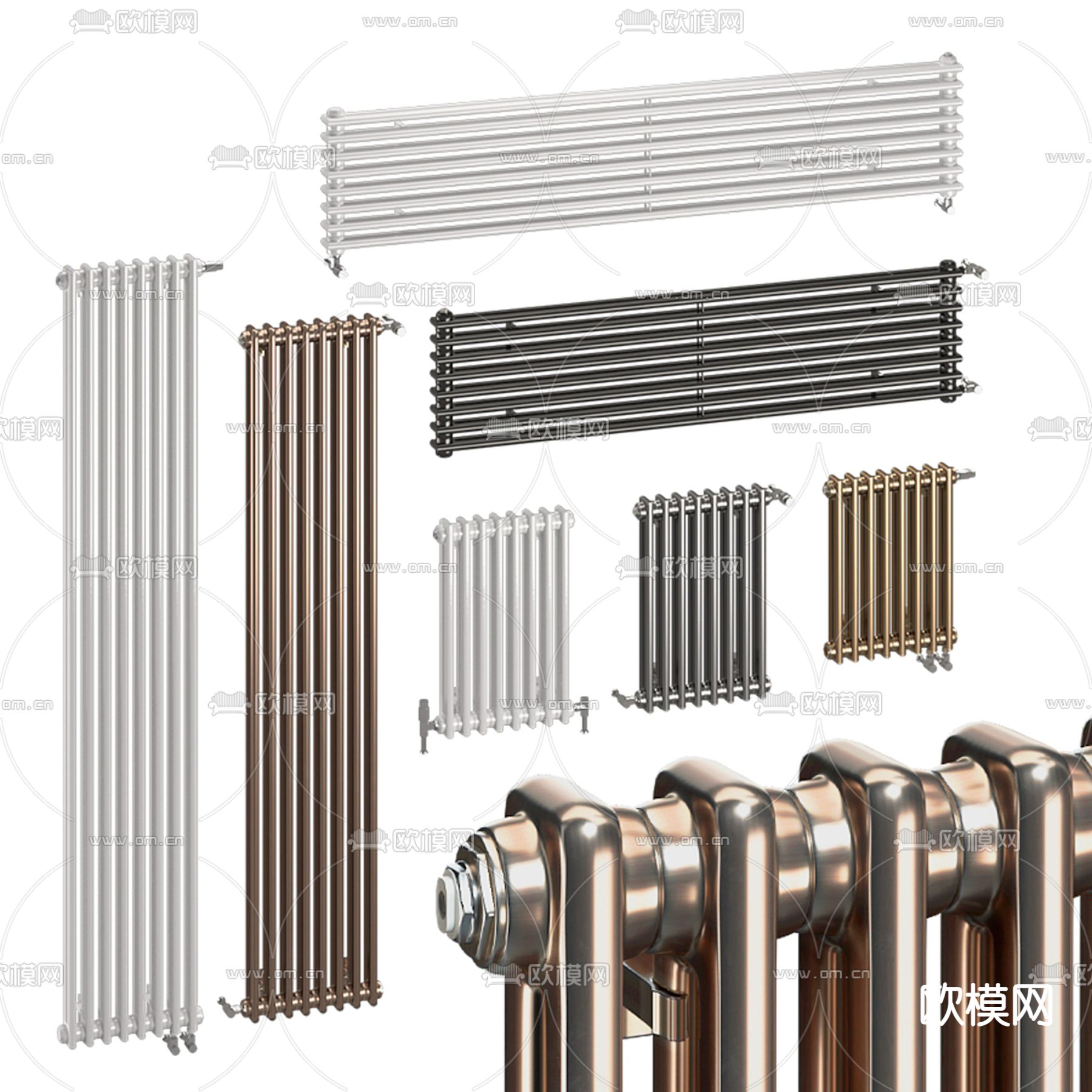 暖气片 取暖器 散热片3d模型下载