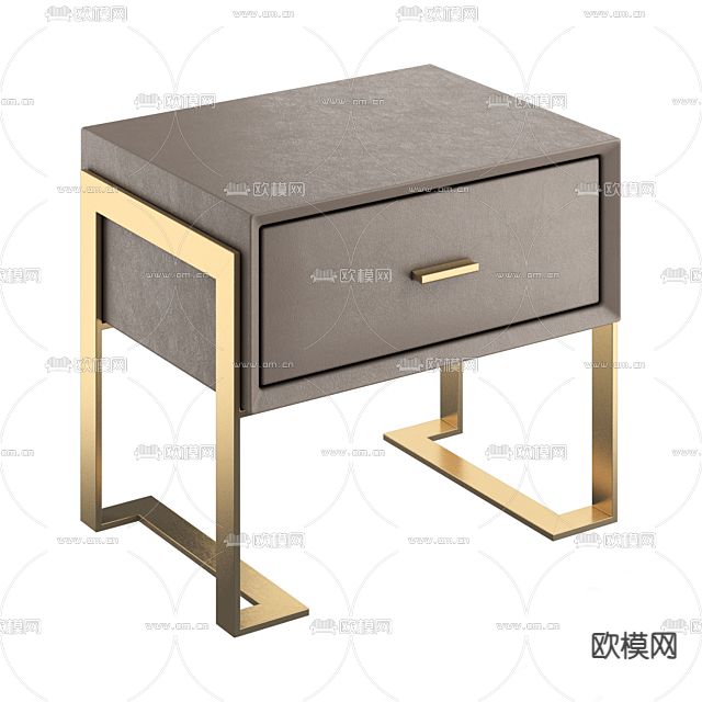 床头柜免费3d模型下载